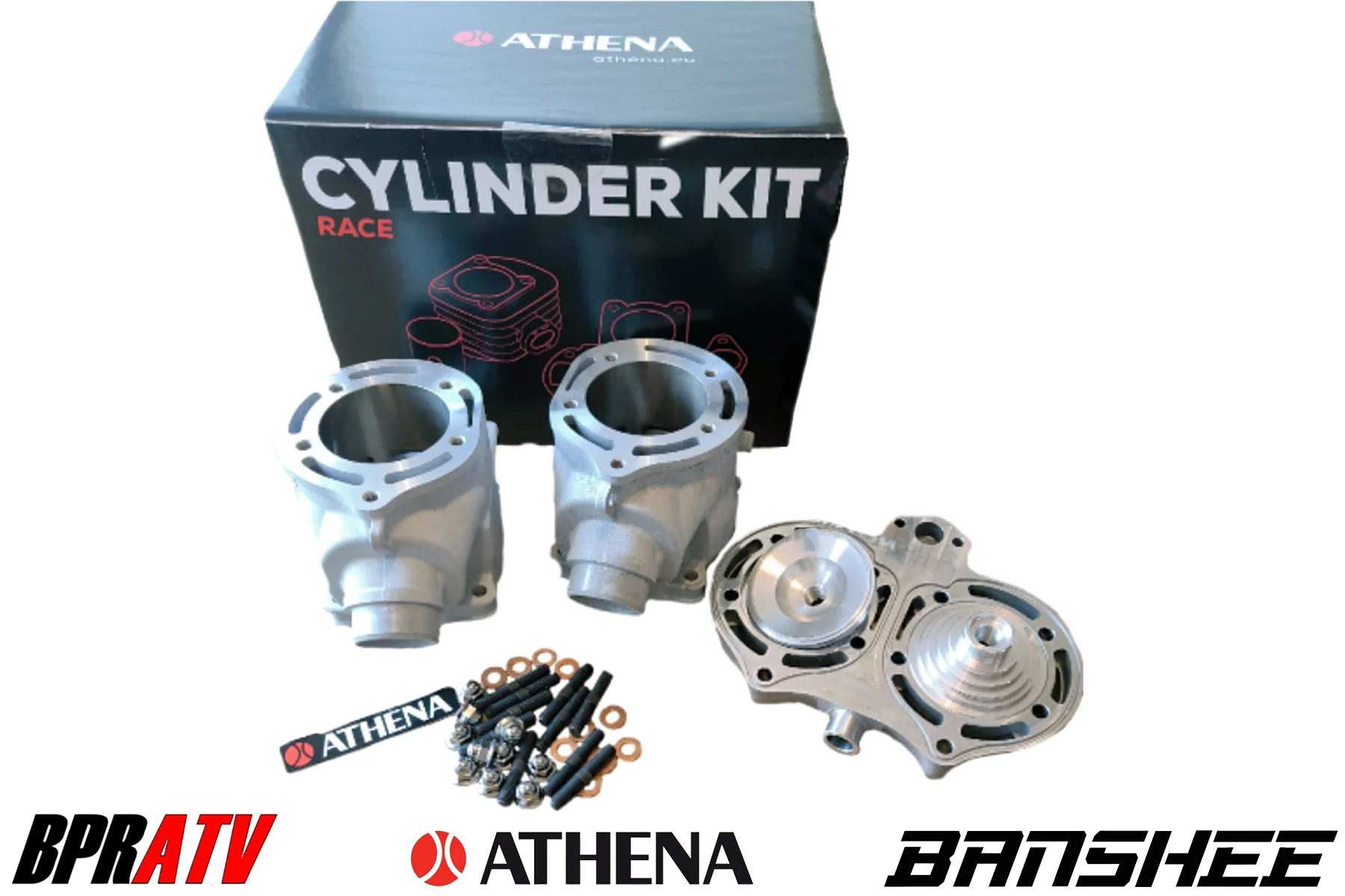 Banshee Athena 68 Big Bore Cylinders Piston Kit Wiseco Crank Bottom End Rebuild - Image 12