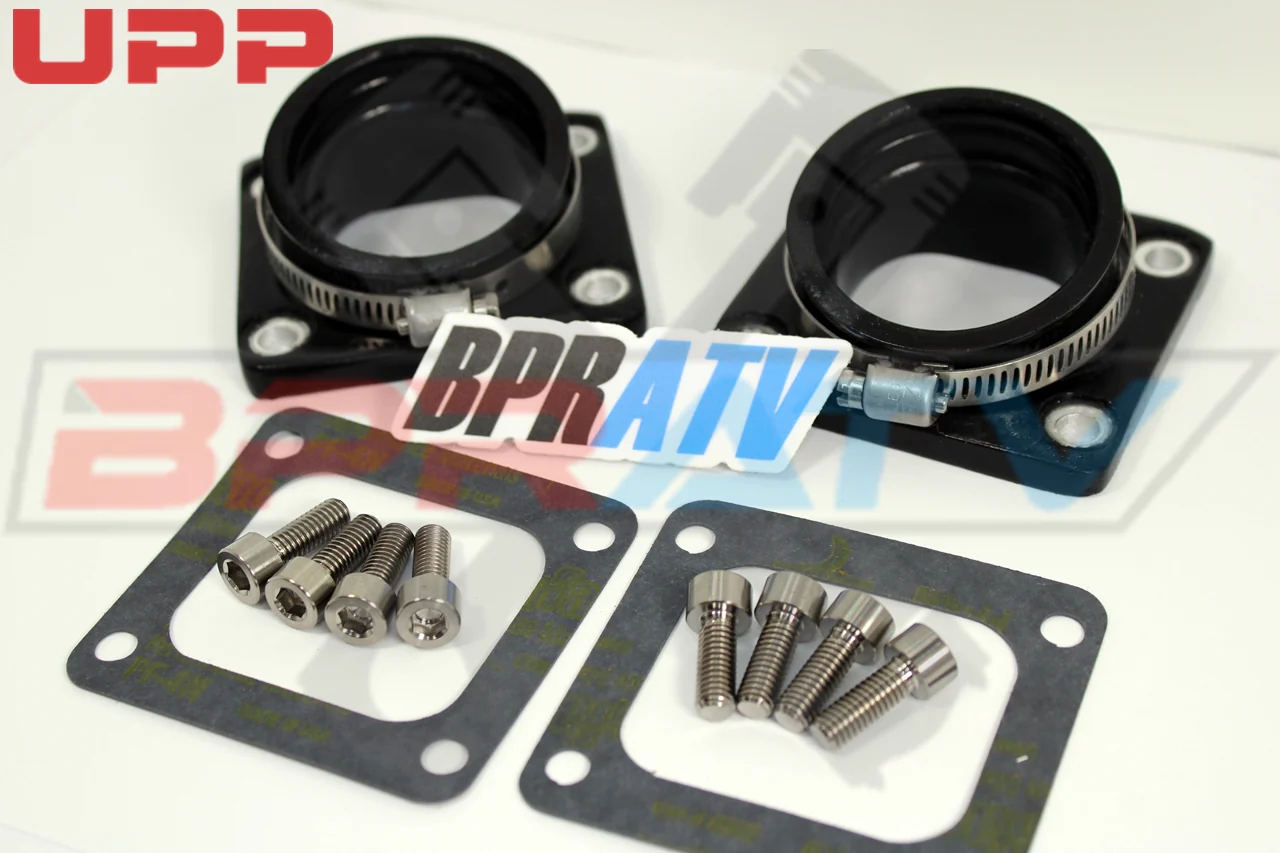 Banshee CHEETAH CUB UPP 38 39 40mm Carburetor Intake Manifolds + TITANIUM Bolts - Image 2