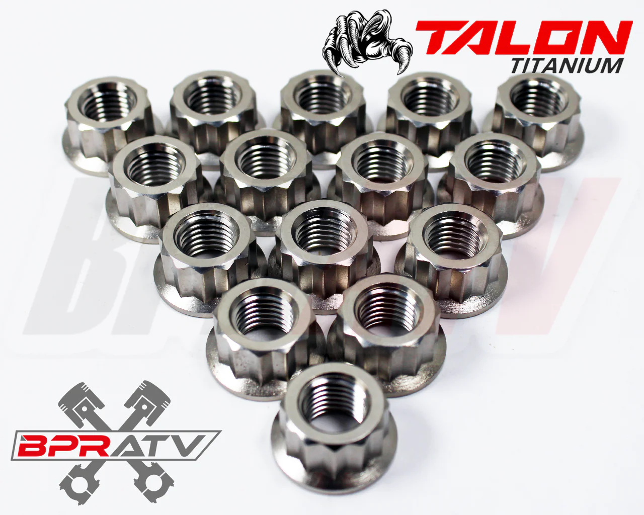 Banshee Complete Titanium Stud Nut Kit Ti Nuts Cases & Cylinder Head Nuts 1.9 OZ - Image 11