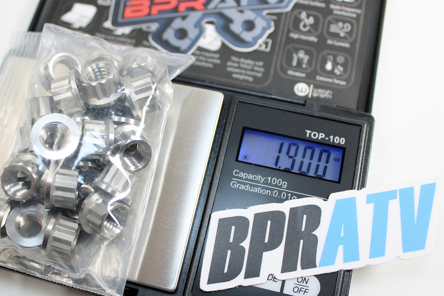 Banshee Complete Titanium Stud Nut Kit Ti Nuts Cases & Cylinder Head Nuts 1.9 OZ - Image 2