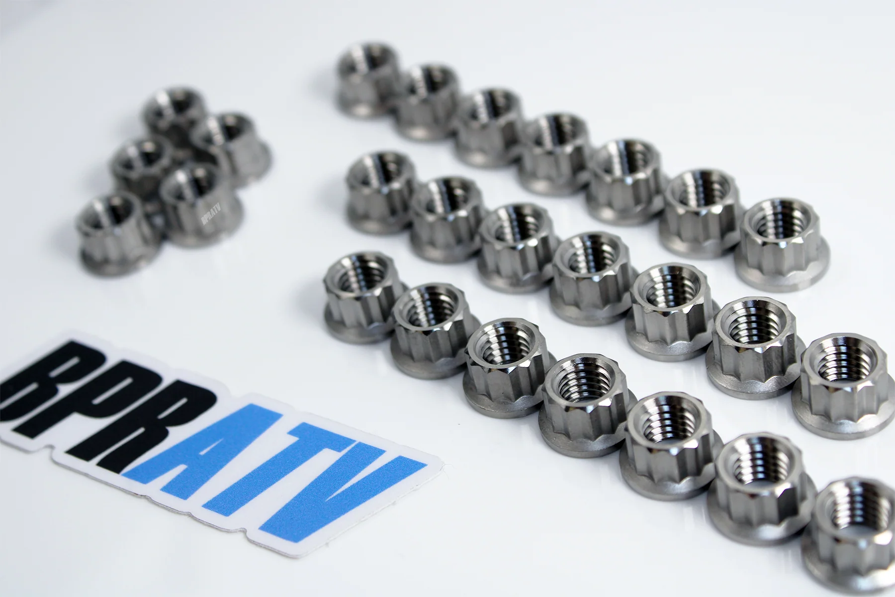 Banshee Complete Titanium Stud Nut Kit Ti Nuts Cases & Cylinder Head Nuts 1.9 OZ - Image 4