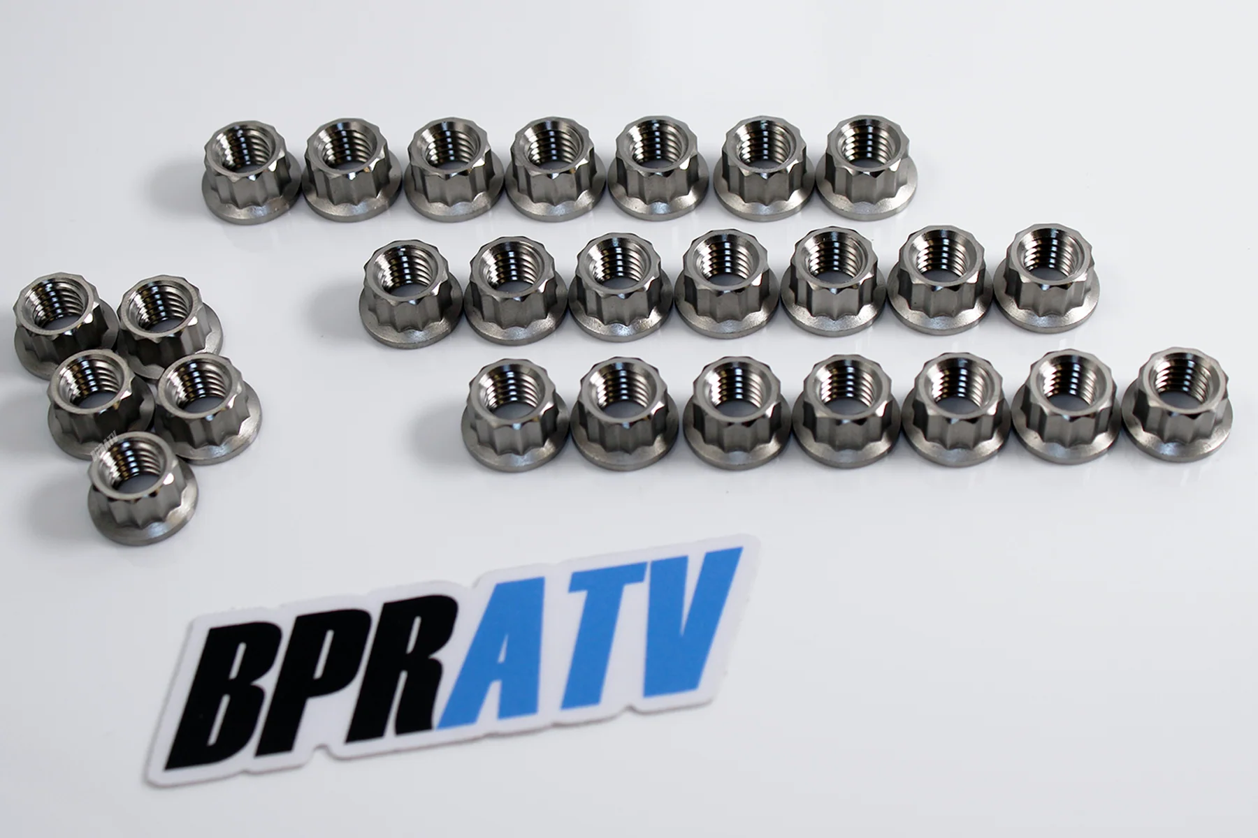 Banshee Complete Titanium Stud Nut Kit Ti Nuts Cases & Cylinder Head Nuts 1.9 OZ - Image 9