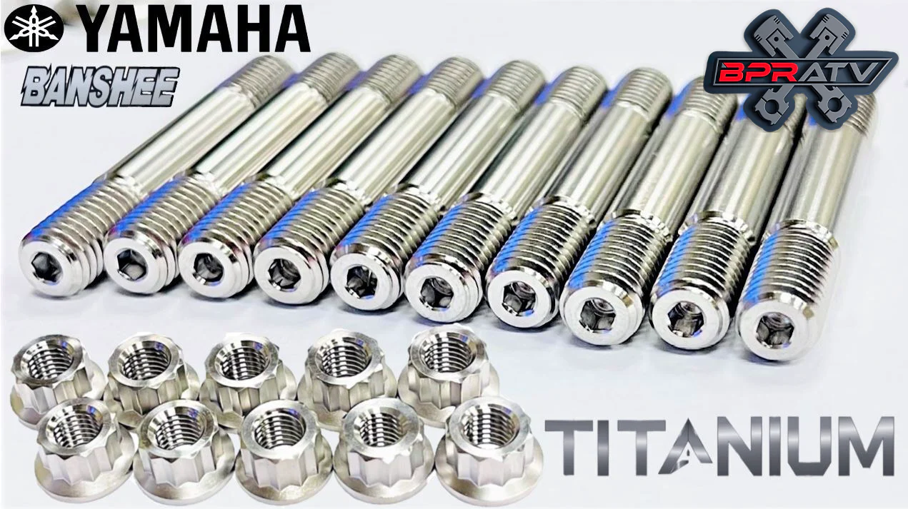 Banshee Cool Head Studs Orings TITANIUM Pro Design Billet Cylinder Head Stud Kit - Image 7