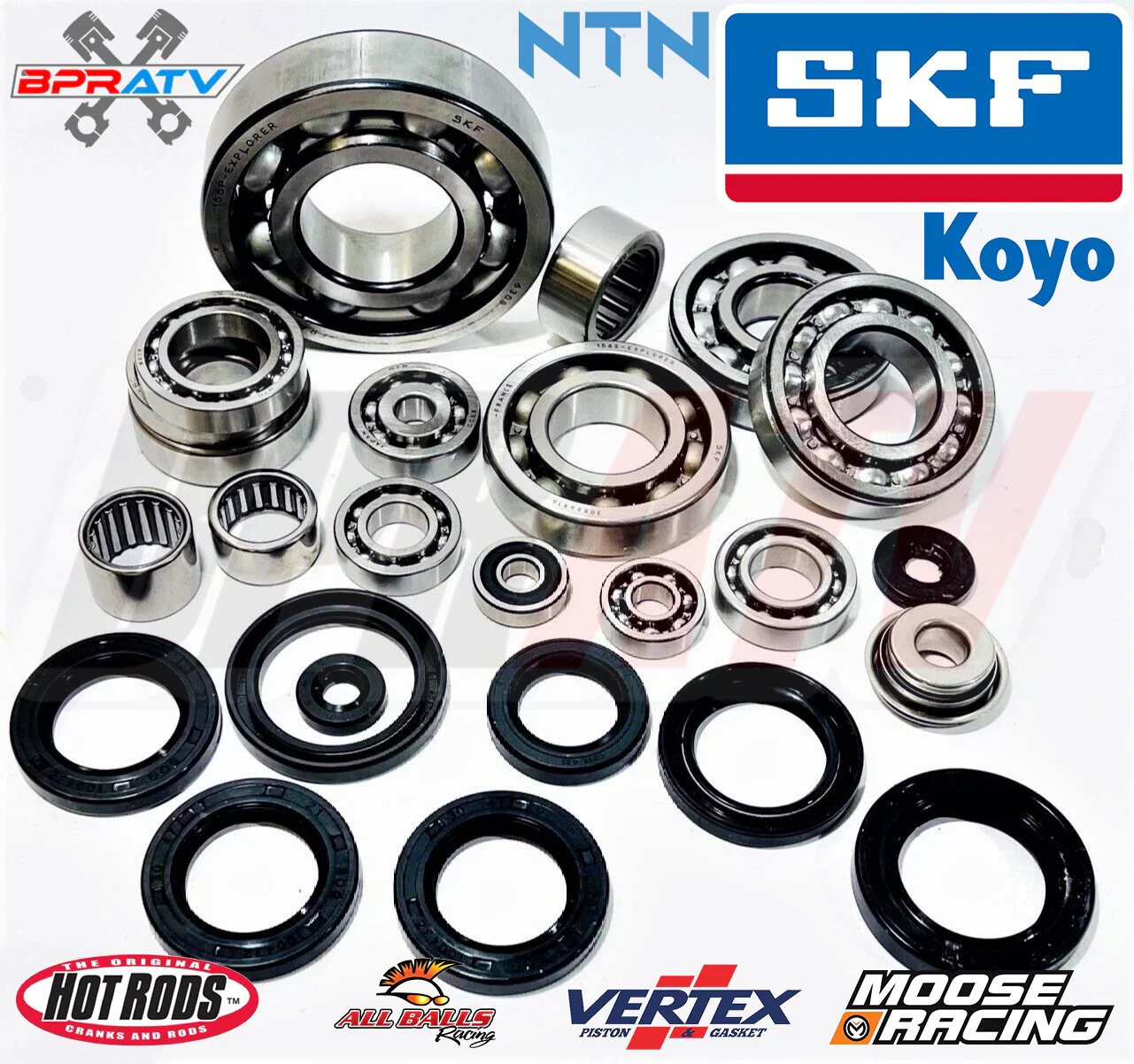 Banshee Cylinders Wiseco Piston Complete Motor Engine Top Bottom End Rebuild Kit - Image 14