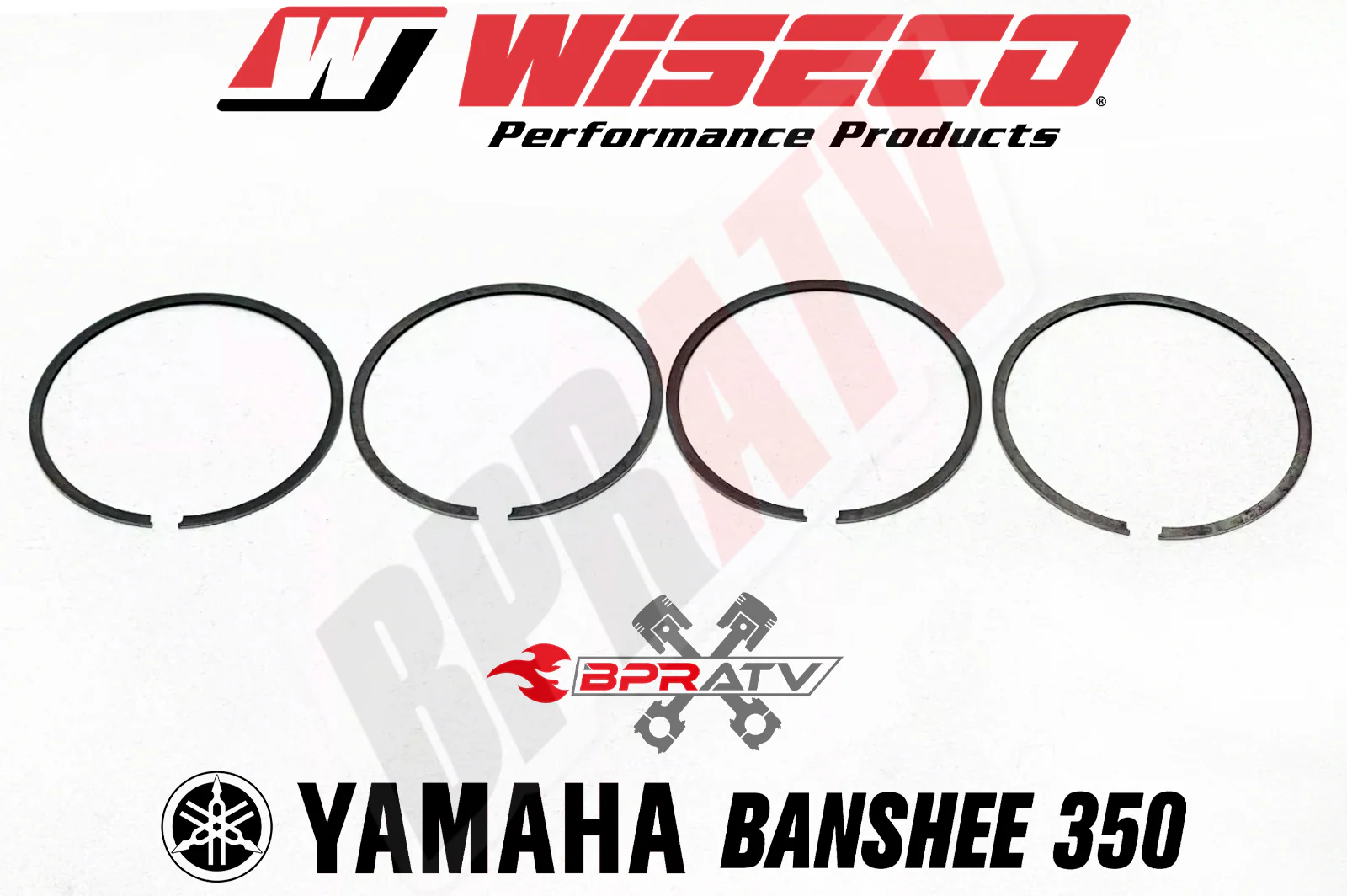 Banshee Cylinders Wiseco Piston Complete Motor Engine Top Bottom End Rebuild Kit - Image 9