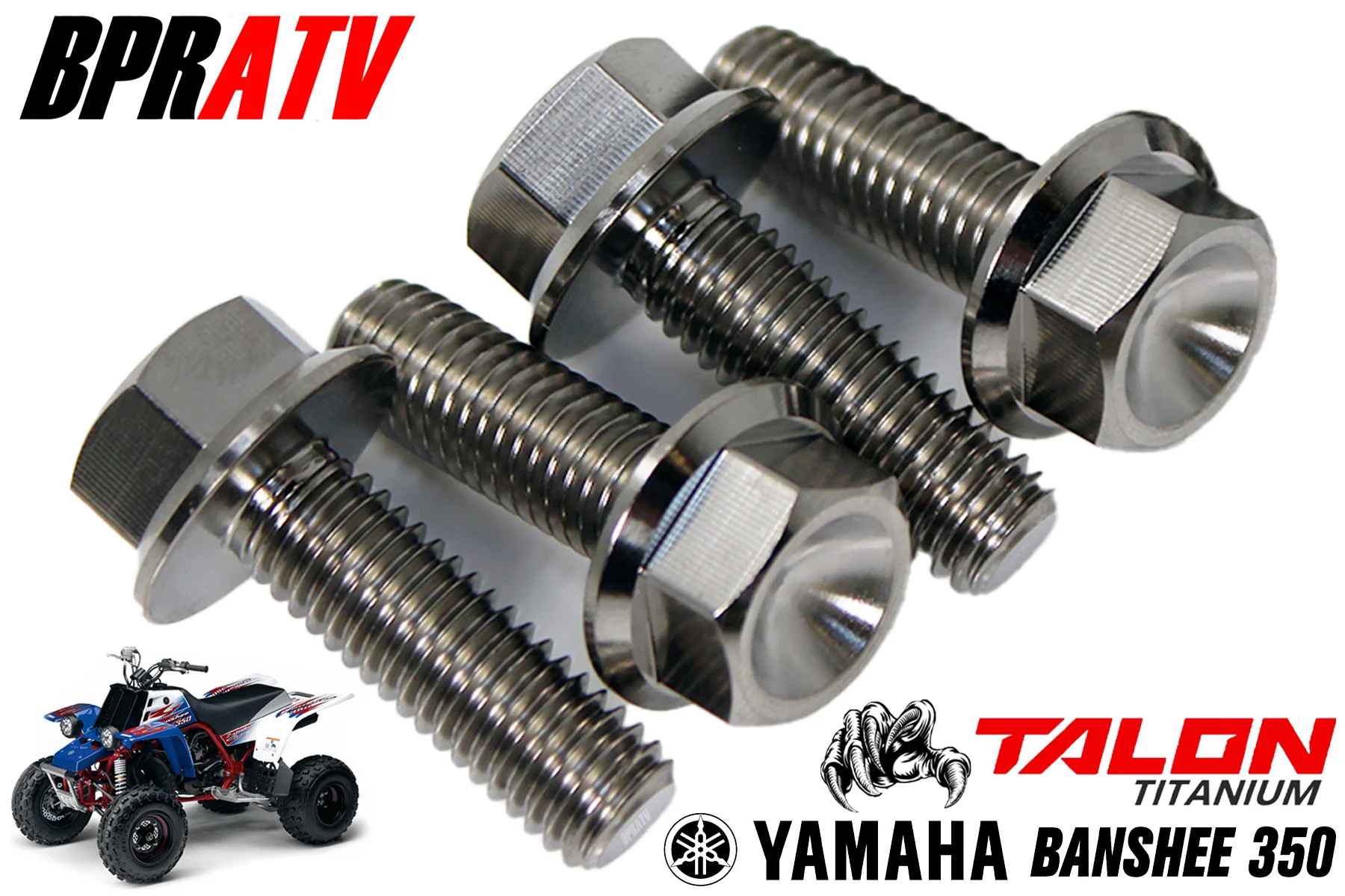 Banshee Foot Peg Bolts TITANIUM Banshee 350 Pegs Flange HEX Bolts 95817-10025-00 - Image 3