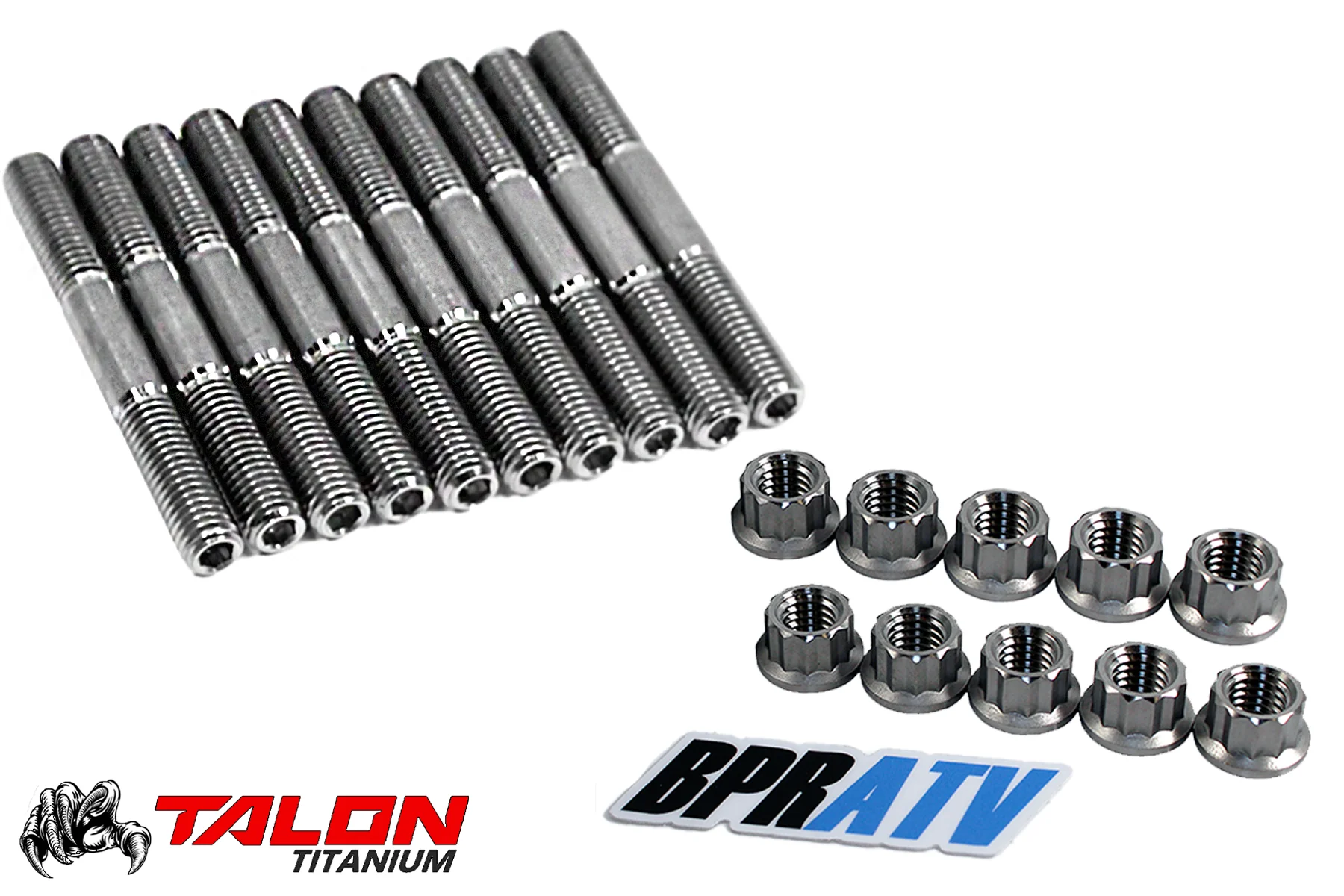 Banshee Pro Design Cool Head Studs TITANIUM PD909 Billet Head Stud Nuts Kit Set - Image 3