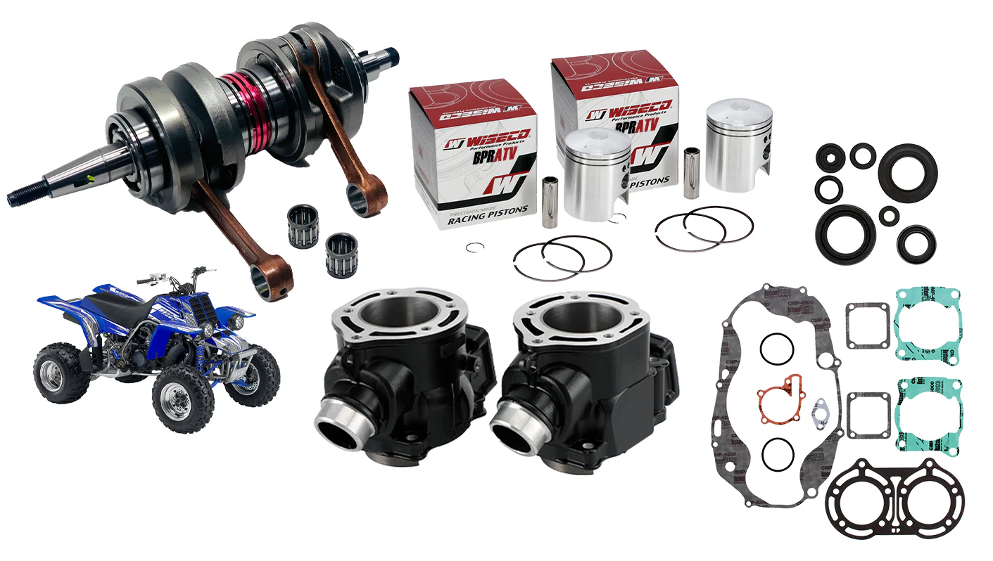 Banshee Stock Bore Complete Rebuilt Motor Engine Rebuild Top Bottom End Part Kit - Image 7
