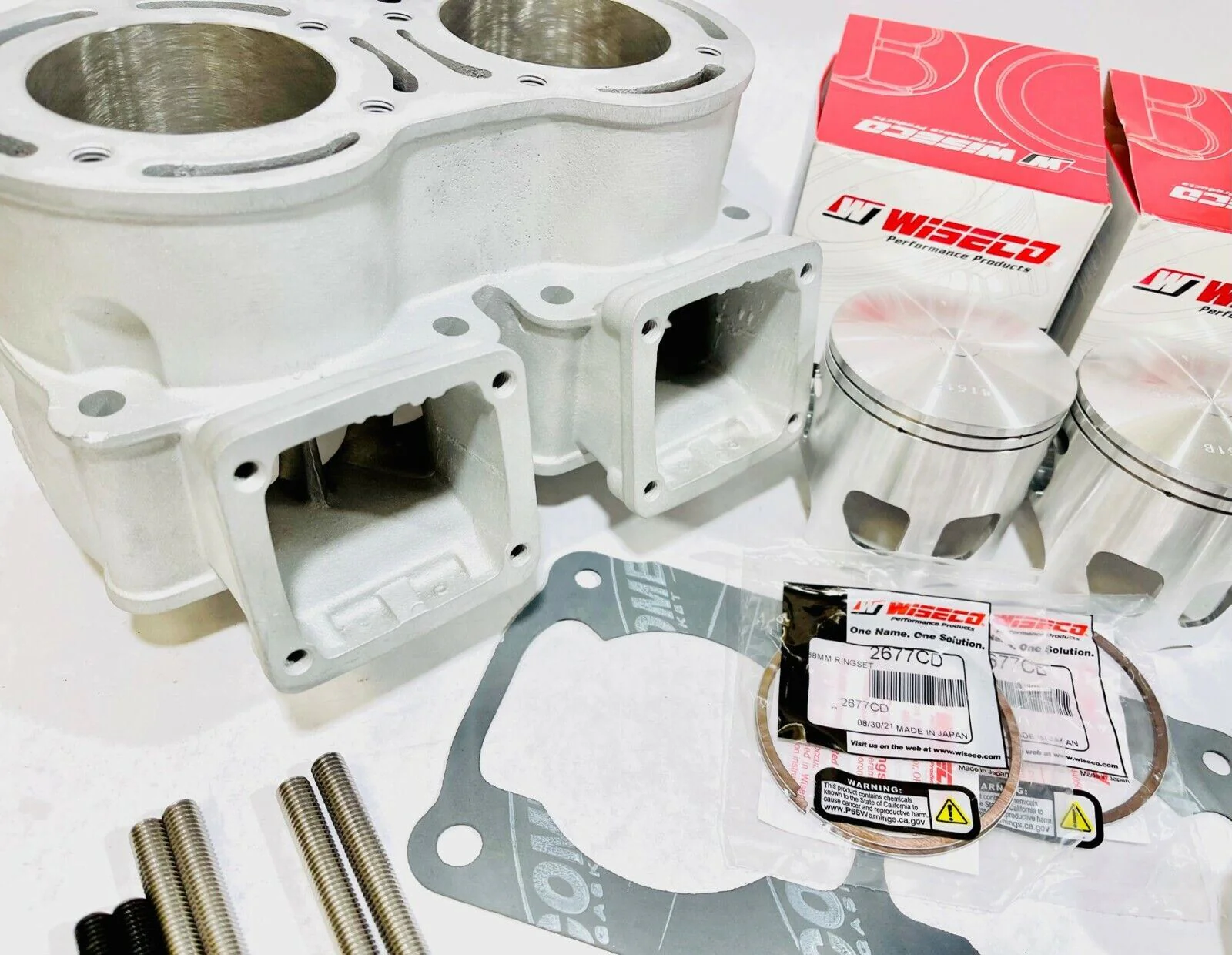 Banshee Stock Alpha Cub Serval Rebuild Kit Complete Motor Engine Top Bottom End - Image 6
