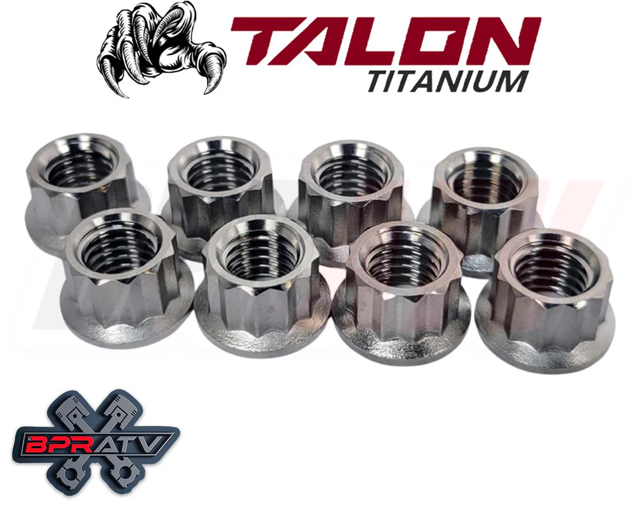 Banshee Stock Head Nuts TITANIUM Replacement Nut Kit For OEM Cylinder Head Nuts - Image 8