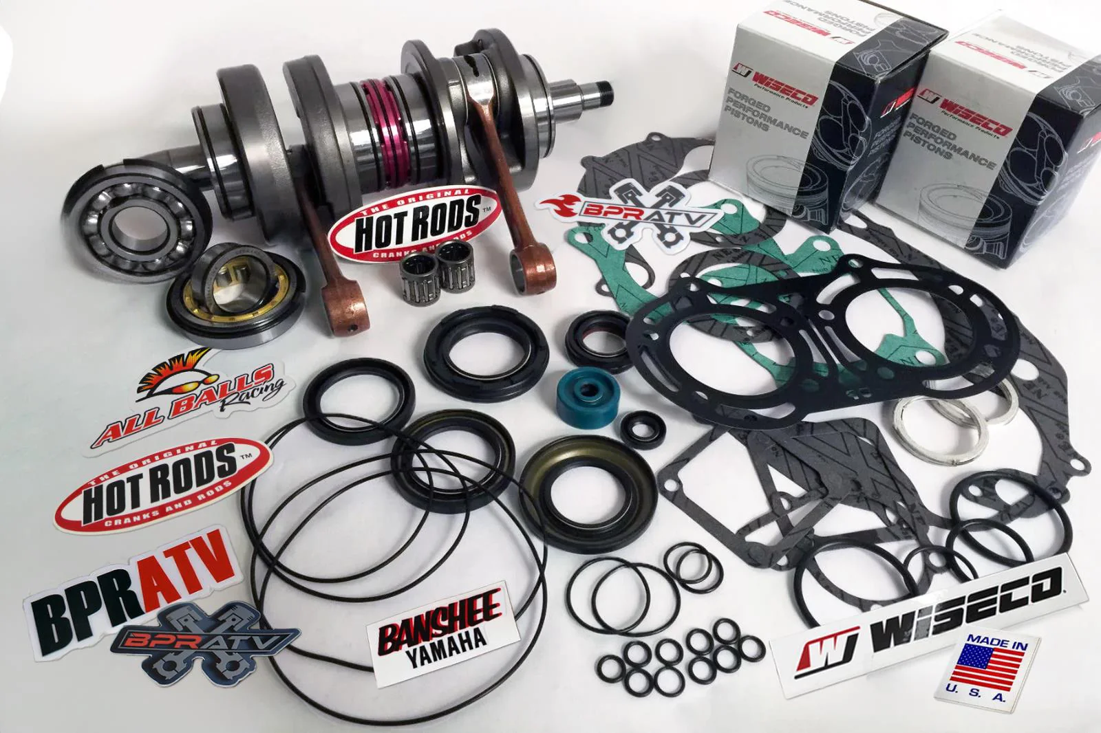 Banshee Stock Rebuild Kit Cylinders Complete Rebuilt Top Bottom End Assembly Kit - Image 3