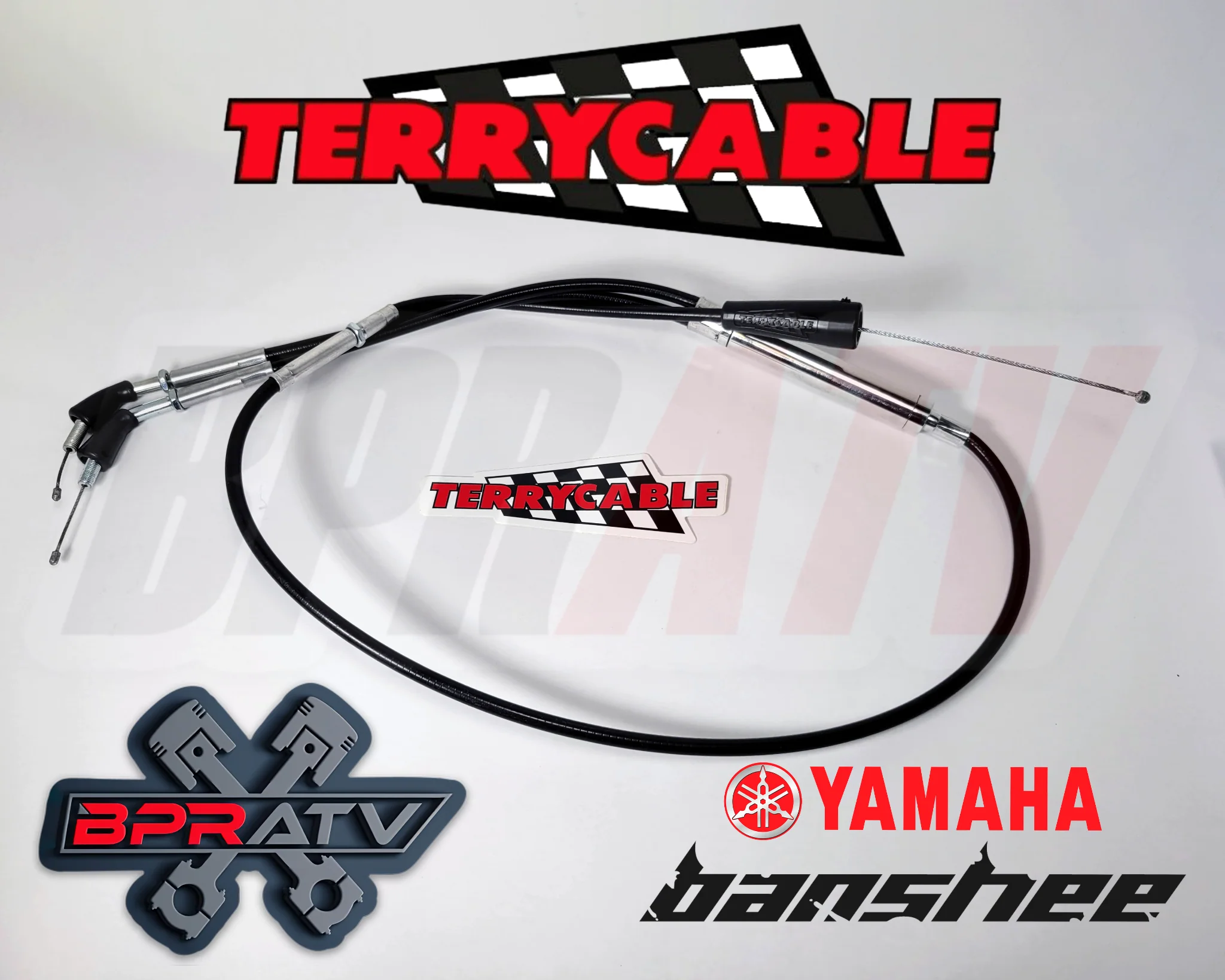 Banshee TWIST Throttle Cable Terrycable Black Vinyl Keihin Mikuni PWK AS Lectron - Image 2