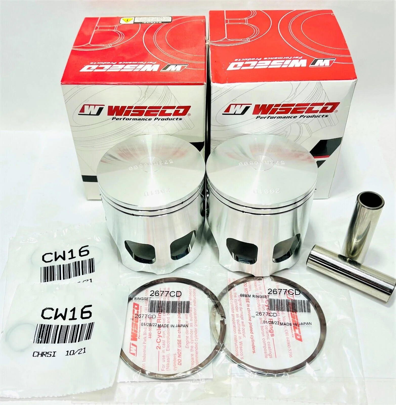 Banshee Wiseco 513M06500 Pistons .100 Over +.040 Pro Lite Forged Piston Set Pair