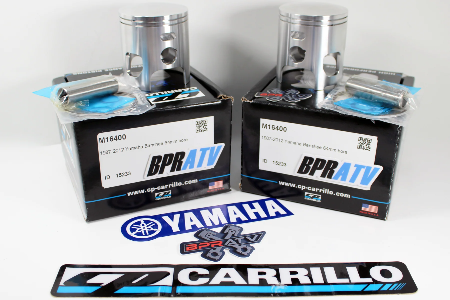 Banshee Yamaha CP-Carrillo 64mm Forged Piston Kit Stock Bore High RPM Race Ready - Image 3