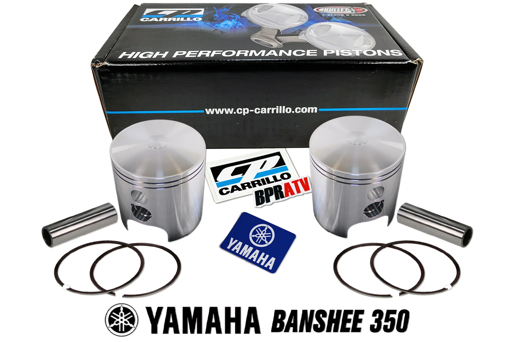 Banshee Yamaha CP-Carrillo 64mm Stock Bore Forged Pistons Kit Race Proven Parts! - Image 2