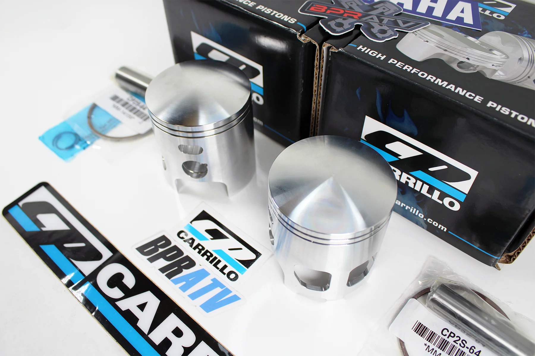 Banshee Yamaha CP-Carrillo 66mm +2 Big Bore Forged Pistons Kit Race Proven Parts - Image 10