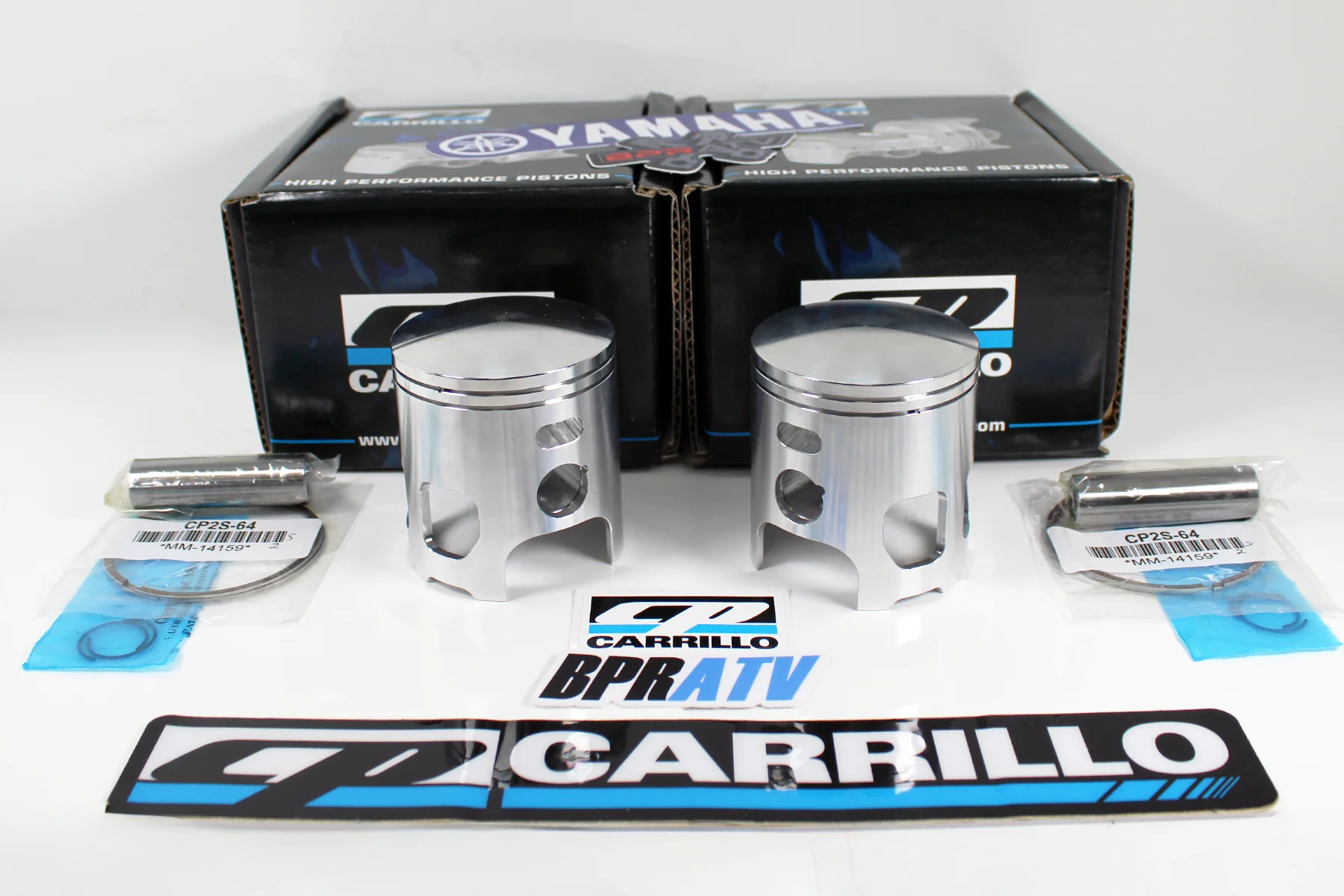 Banshee Yamaha CP-Carrillo 66mm Forged Piston Kit Big Bore High RPM Race Ready