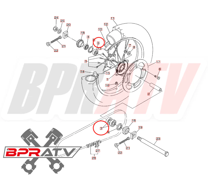 Best 01-13 YZ250F WR 250F Wheel Bearings SKF Complete Front Rear Bearing Kit Set - Image 2