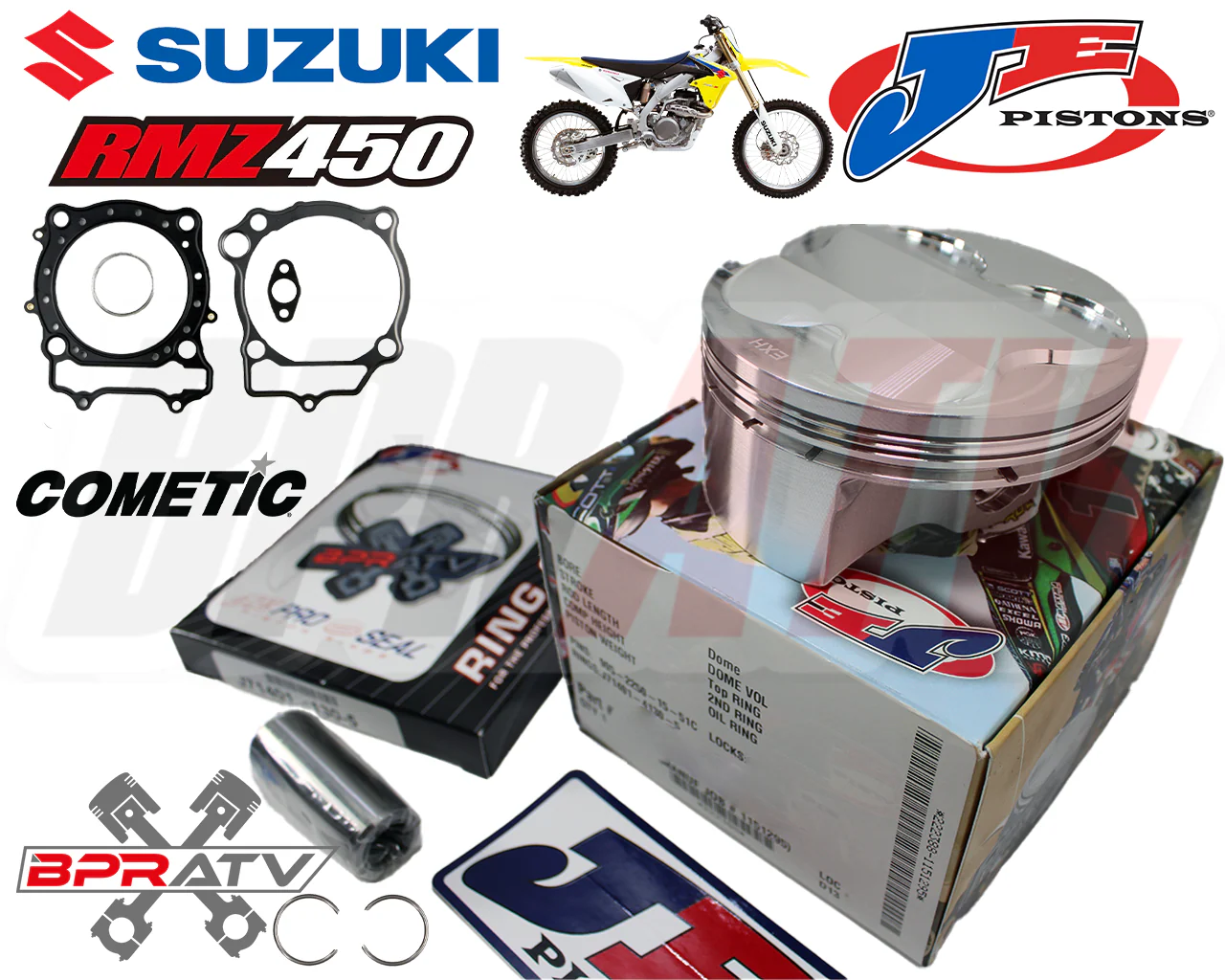 Best 08+ RMZ450 RMZ 450 Athena Big Bore Kit 100mm Cylinder P400510100016 Top End - Image 14