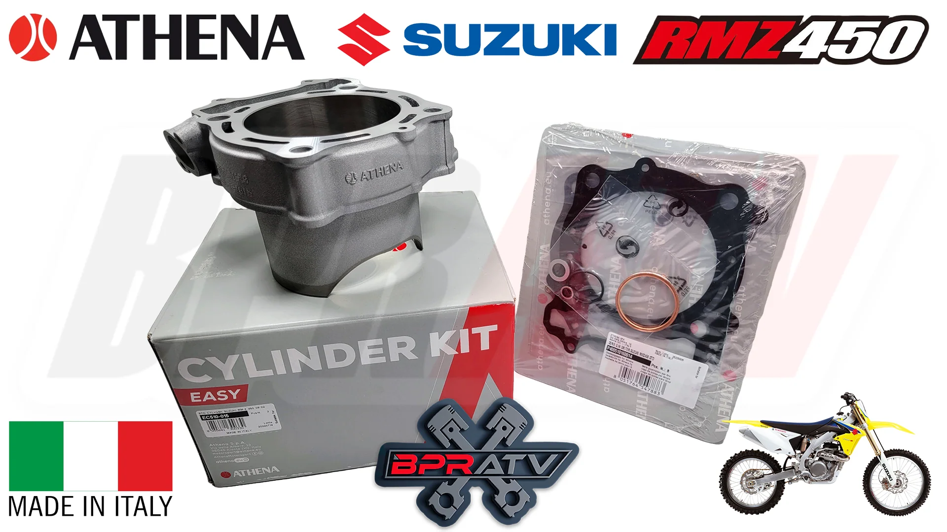 Best 08+ RMZ450 RMZ 450 Athena Big Bore Kit 100mm Cylinder P400510100016 Top End - Image 15