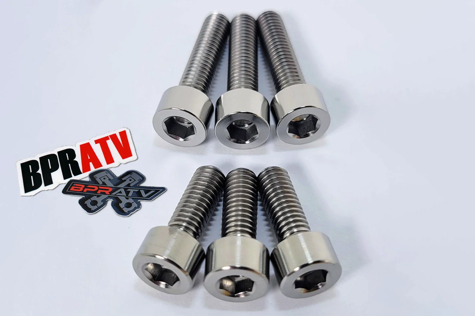 Best RZR XP 900 1000 Ti Exhaust Bolts Titanium Head Pipe Manifold Bolt Kit Set 6 - Image 7