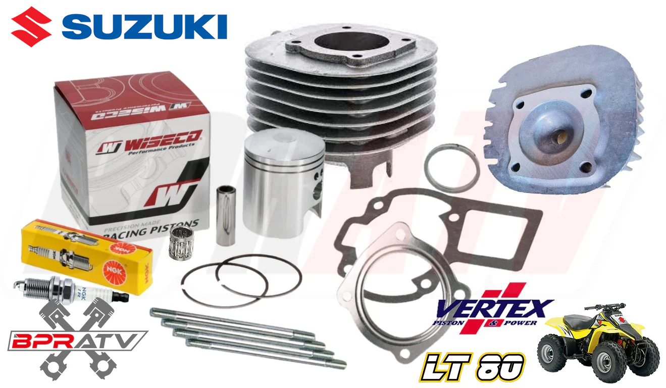 BEST Suzuki LT80 LT-80 Top End Rebuild Kit QuadSport 80 Cylinder Head Assembly - Image 4
