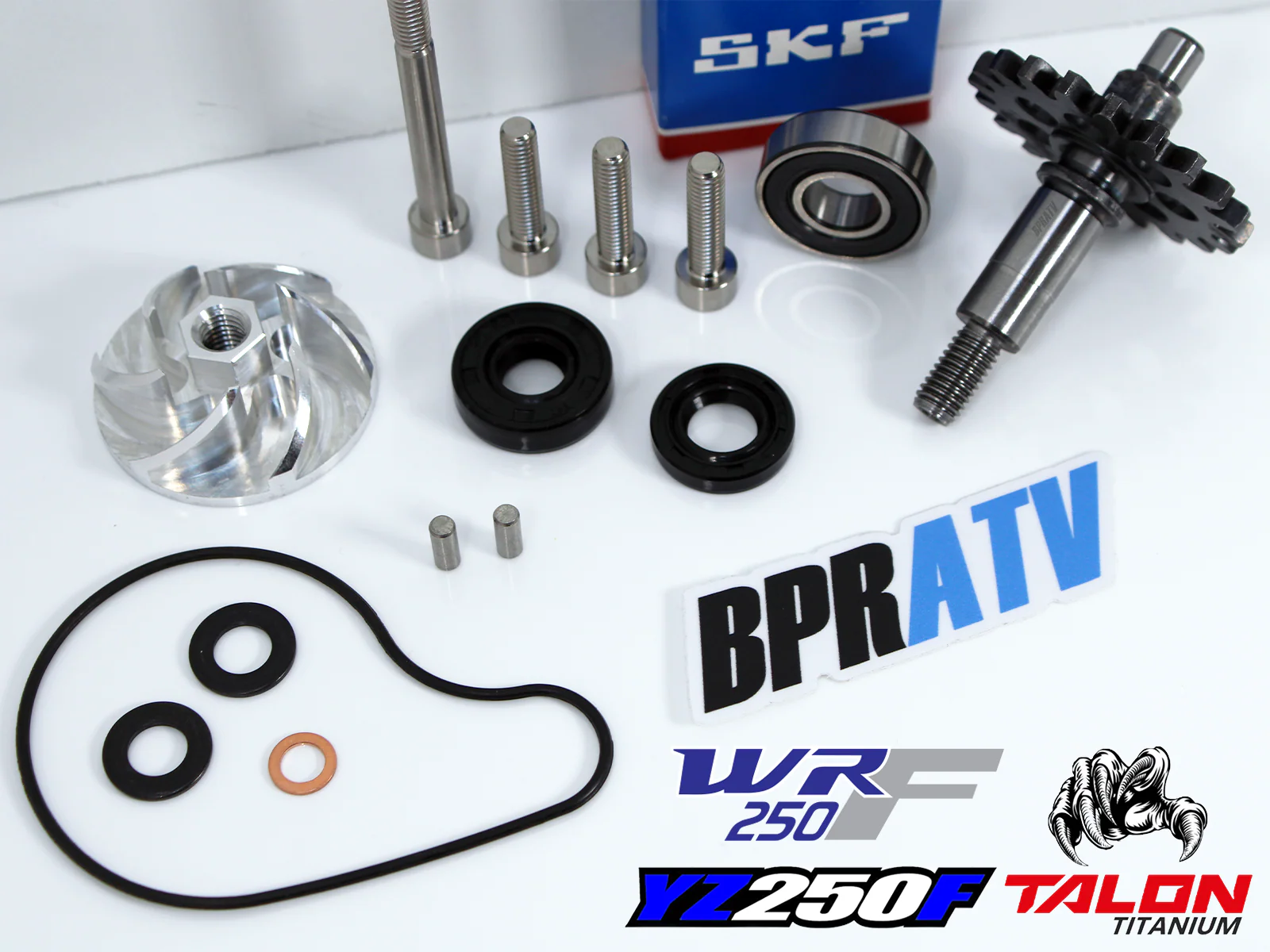 BEST WR250F WR 250F Water Pump Impeller Billet Gear Shaft Complete Rebuild Kit - Image 4