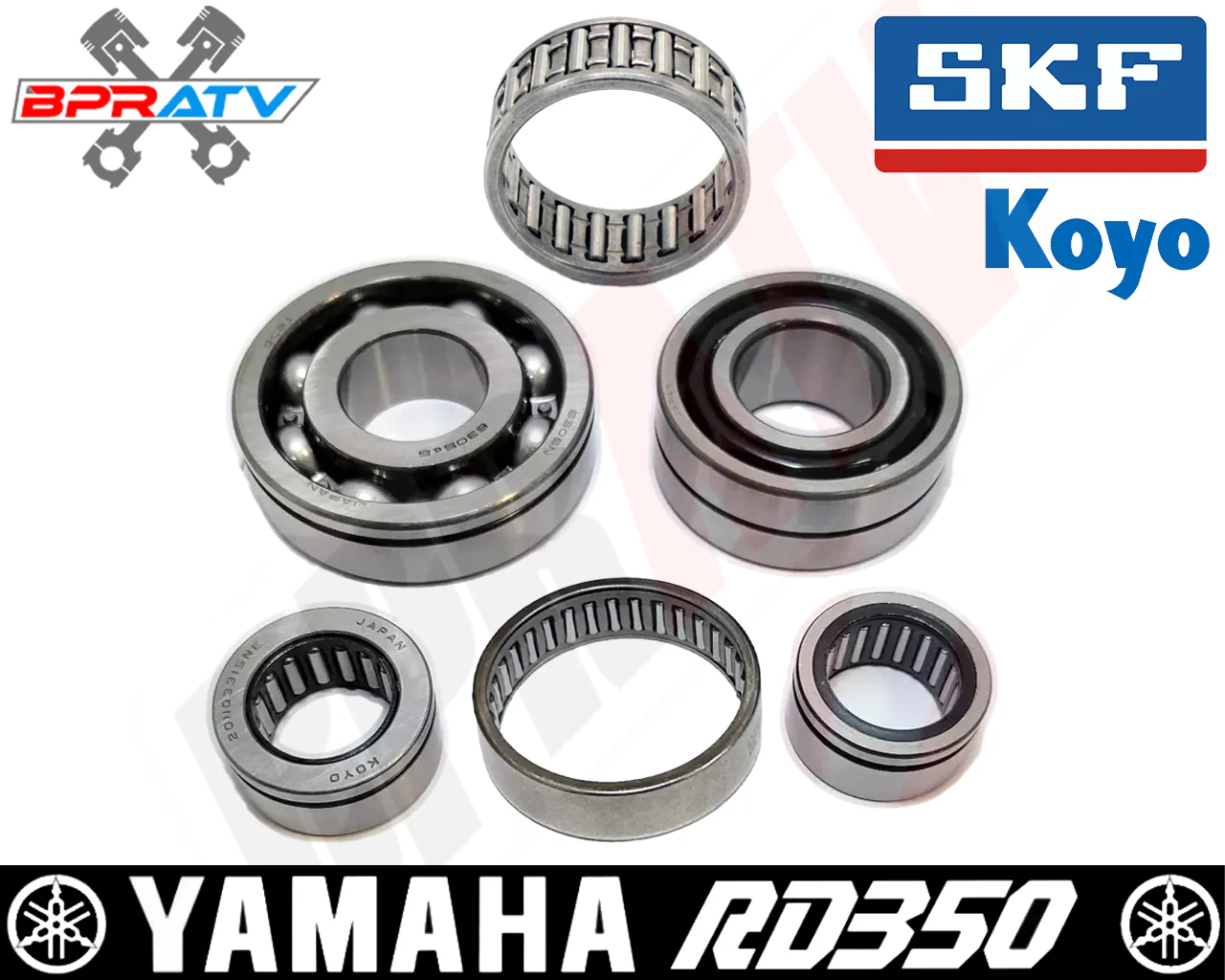 Best Yamaha RZ350 RZ 350 Transmission Bearing Kit SKF Koyo Shift Cam Bearing Kit - Image 21