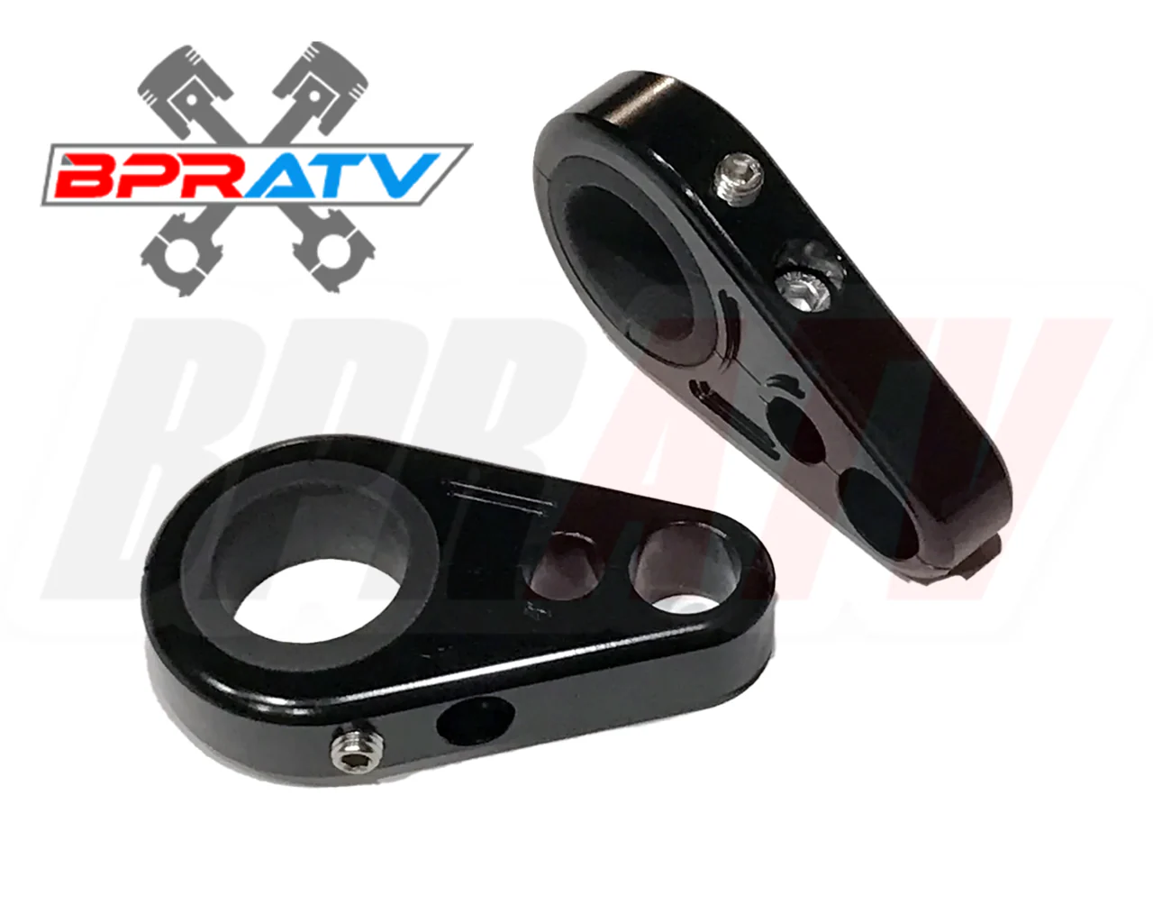 Billet Black Front A-Arm Brake Line Clamps Polaris Predator 500 + Outlaw 500 450 - Image 3