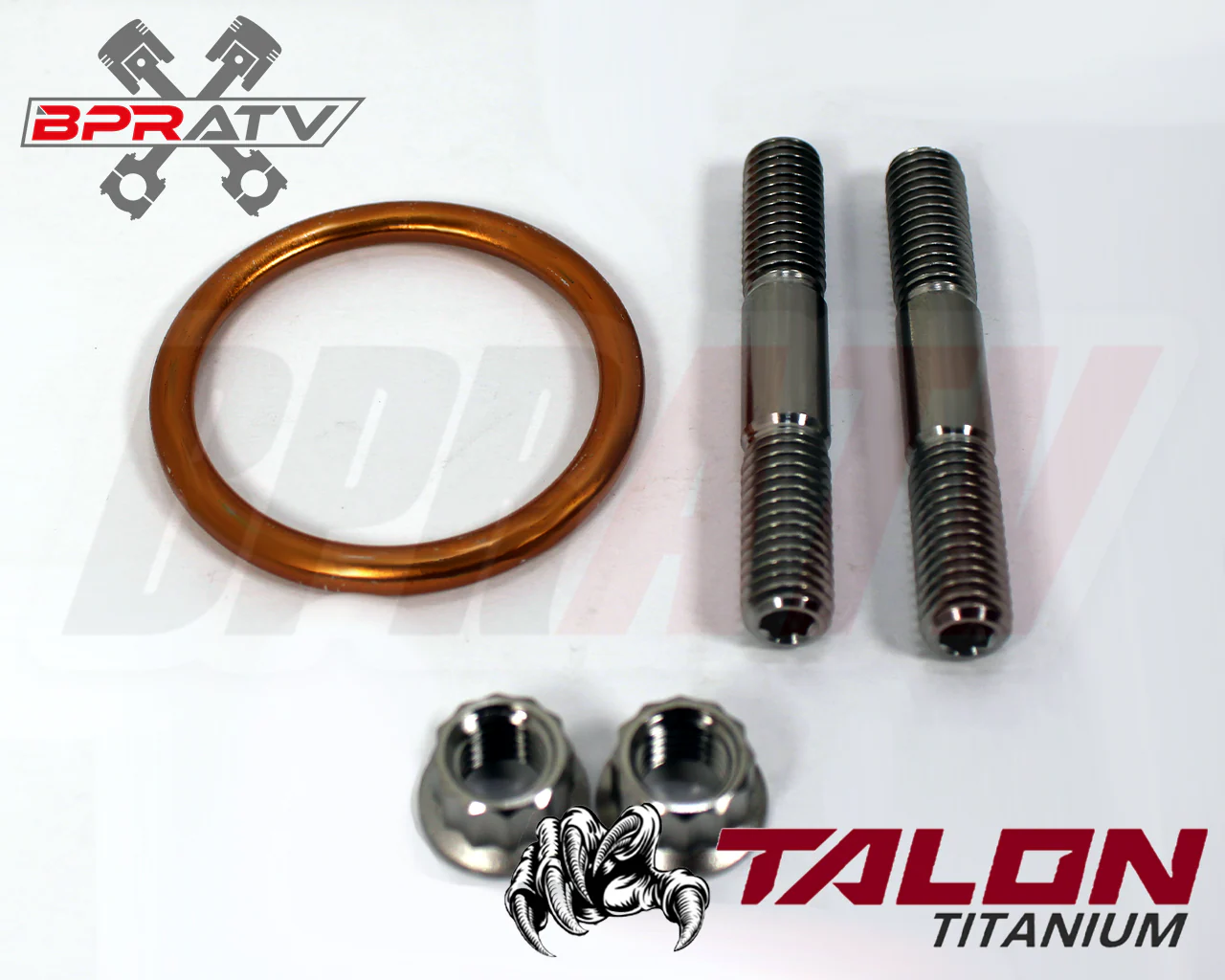 Blaster 200 TITANIUM Cylinder Exhaust Studs Muffler Bolts Nuts Gasket Repair Kit - Image 5
