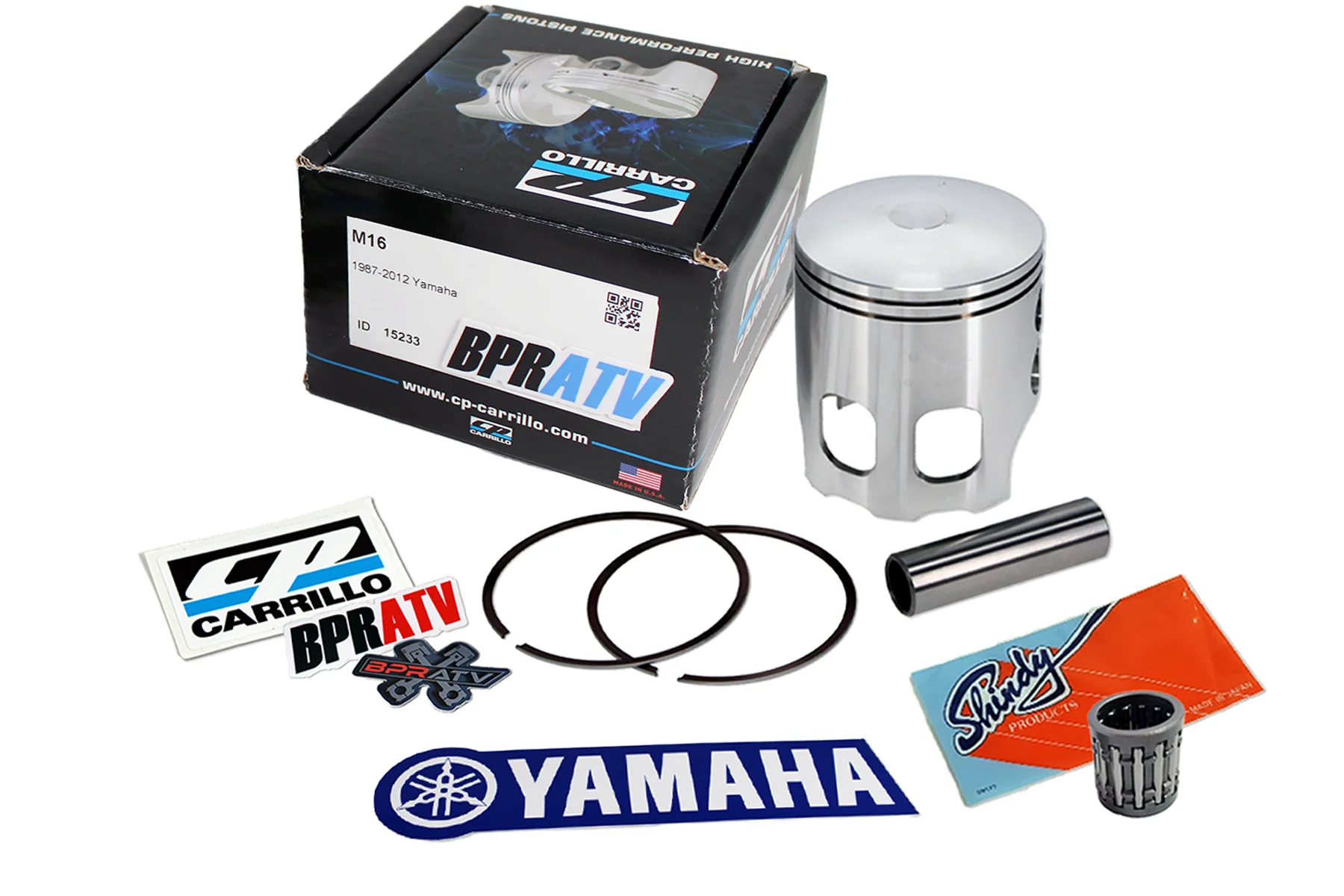 Blaster 200 YFS200 CP Carrillo Piston Kit 68mm +2 Top End Rebuild Shindy Bearing - Image 2