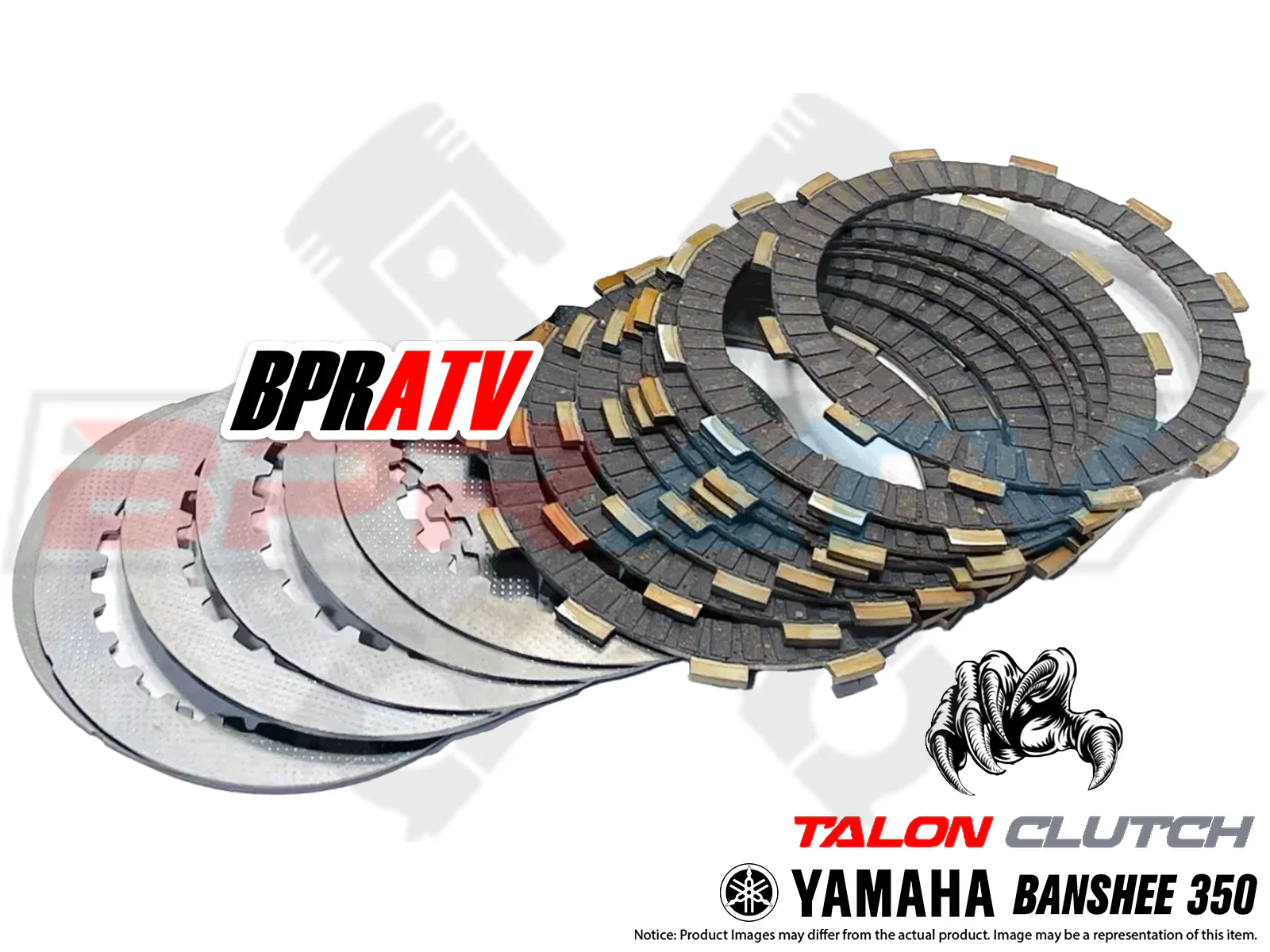 BPR ATV Yamaha Banshee YFZ 350 Heavy Duty Steel Fibers Springs Plate Clutch Kit - Image 3