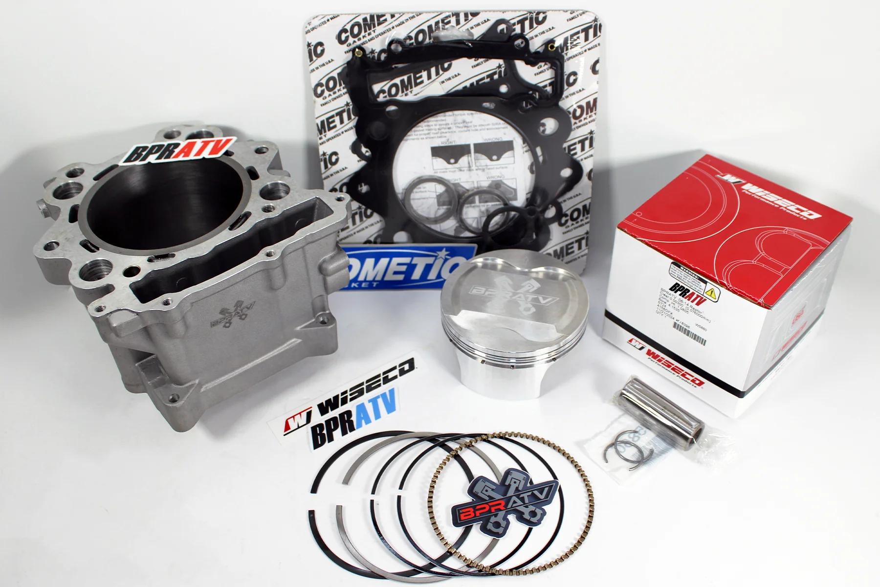 BPRATV 102mm +2 Big Bore Cylinder Top End Rebuild Wiseco Piston Yamaha Rhino 660 - Image 2