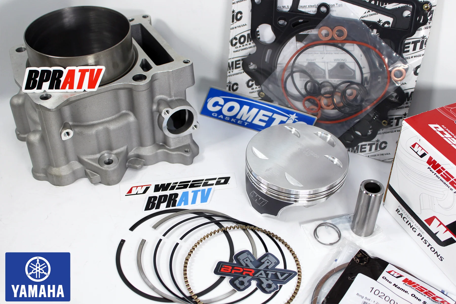 BPRATV 102mm Big Bore Cylinder Top End Rebuild Wiseco Piston Yamaha Grizzly 660 - Image 15