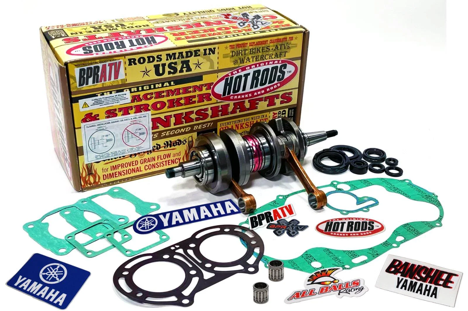 Banshee ARES 68mm Big Bore 421cc Stroker Hotrods Crank Pistons Pro Head Dome Cub - Image 13