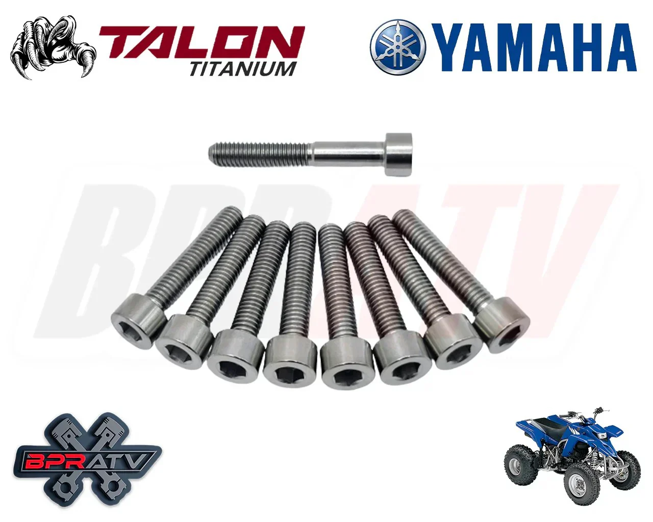 Yamaha Banshee Titanium Clutch Cover Bolts Left & Right Stator Cover Ti Bolt Kit - Image 17