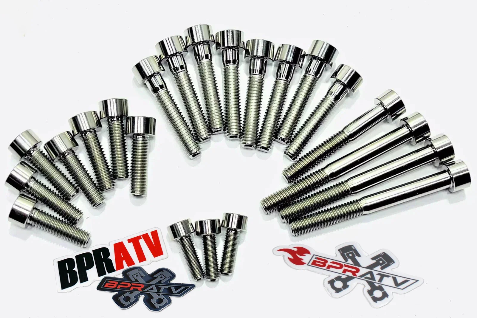 Yamaha Banshee Titanium Clutch Cover Bolts Left & Right Stator Cover Ti Bolt Kit - Image 18