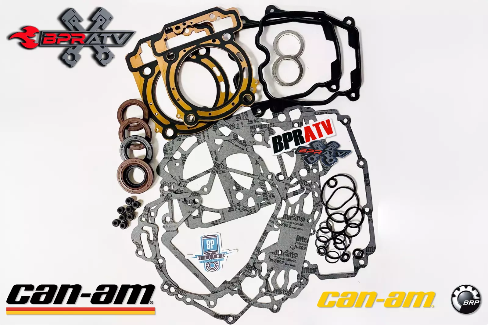 Commander 800 1000 Gasket Kit Complete Top Bottom End Gasket Seals Set H2O Pump! - Image 22