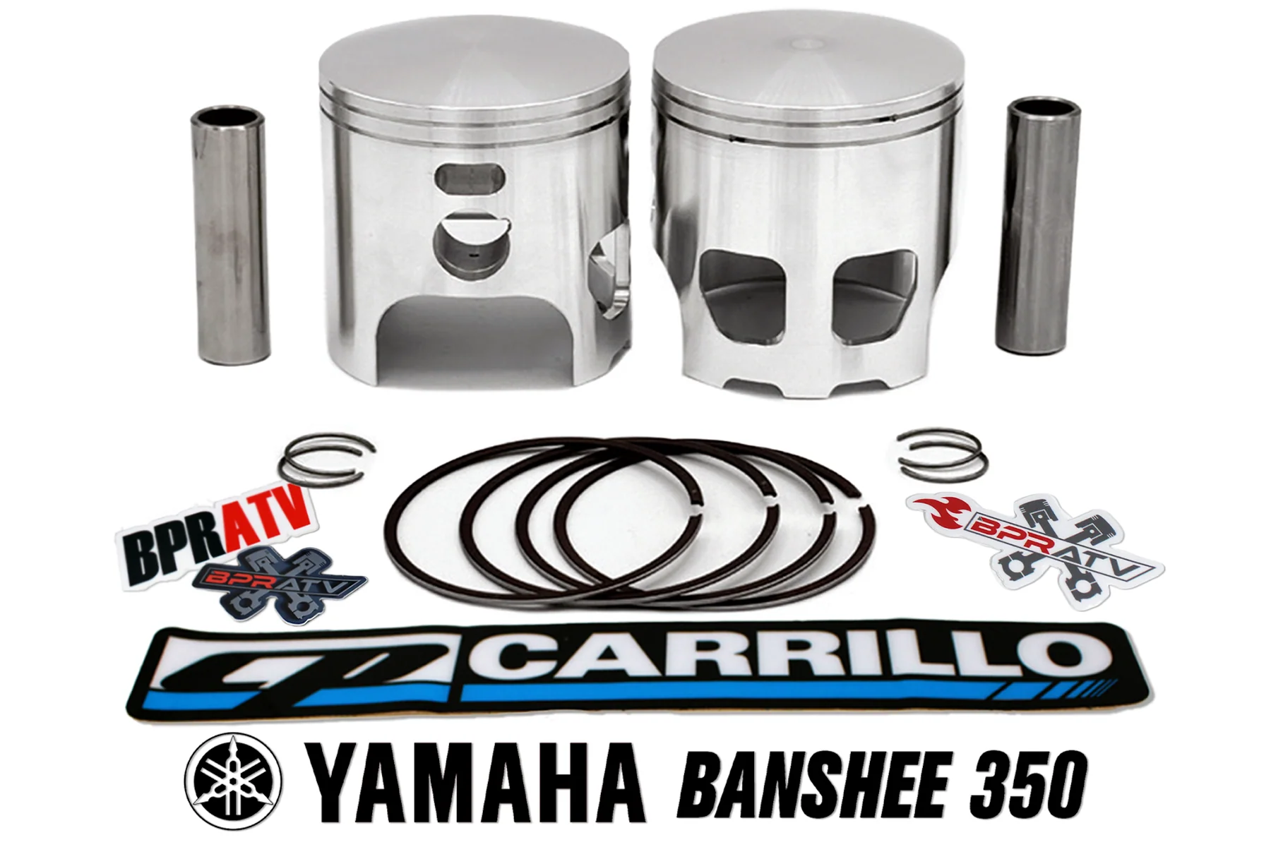 BPRATV CP Carrillo Banshee 350 66mm Forged Pistons Set Rings CNC Machined In USA - Image 3