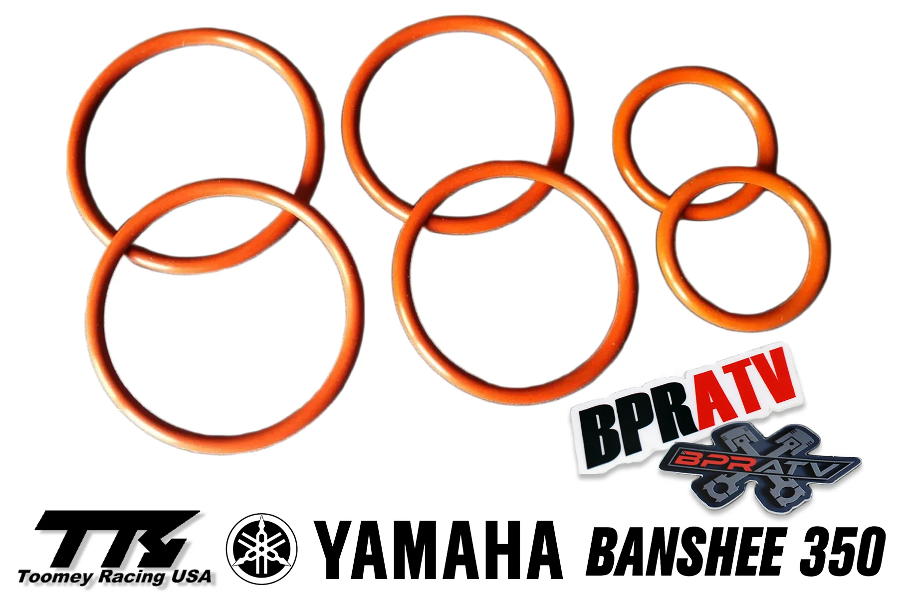 BPRATV High-Temp O-Rings Kit for Yamaha Banshee Toomey Exhaust Pipes (T4/T5/T6) - Image 4
