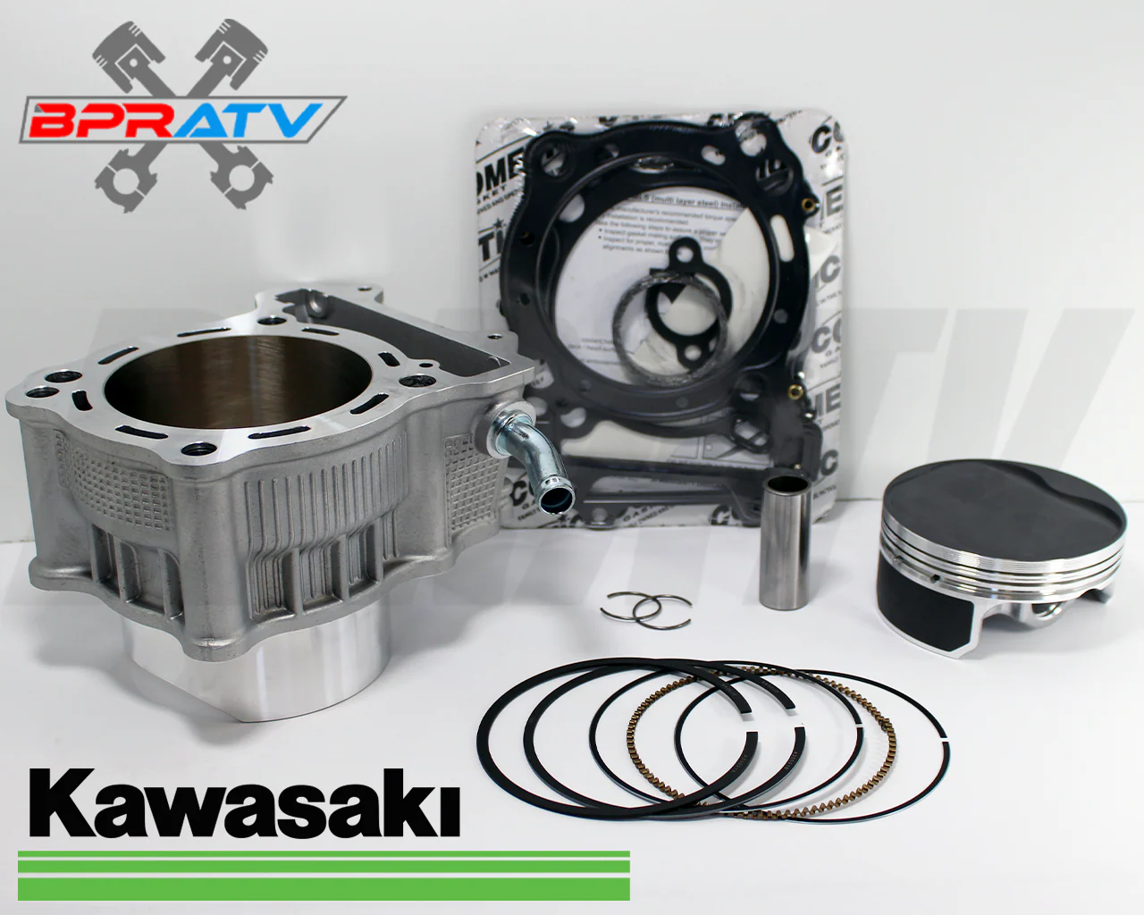 BPRATV Kawasaki KFX400 KFX 400 94mm Big Bore Cylinder Piston Top End Rebuild Kit - Image 2