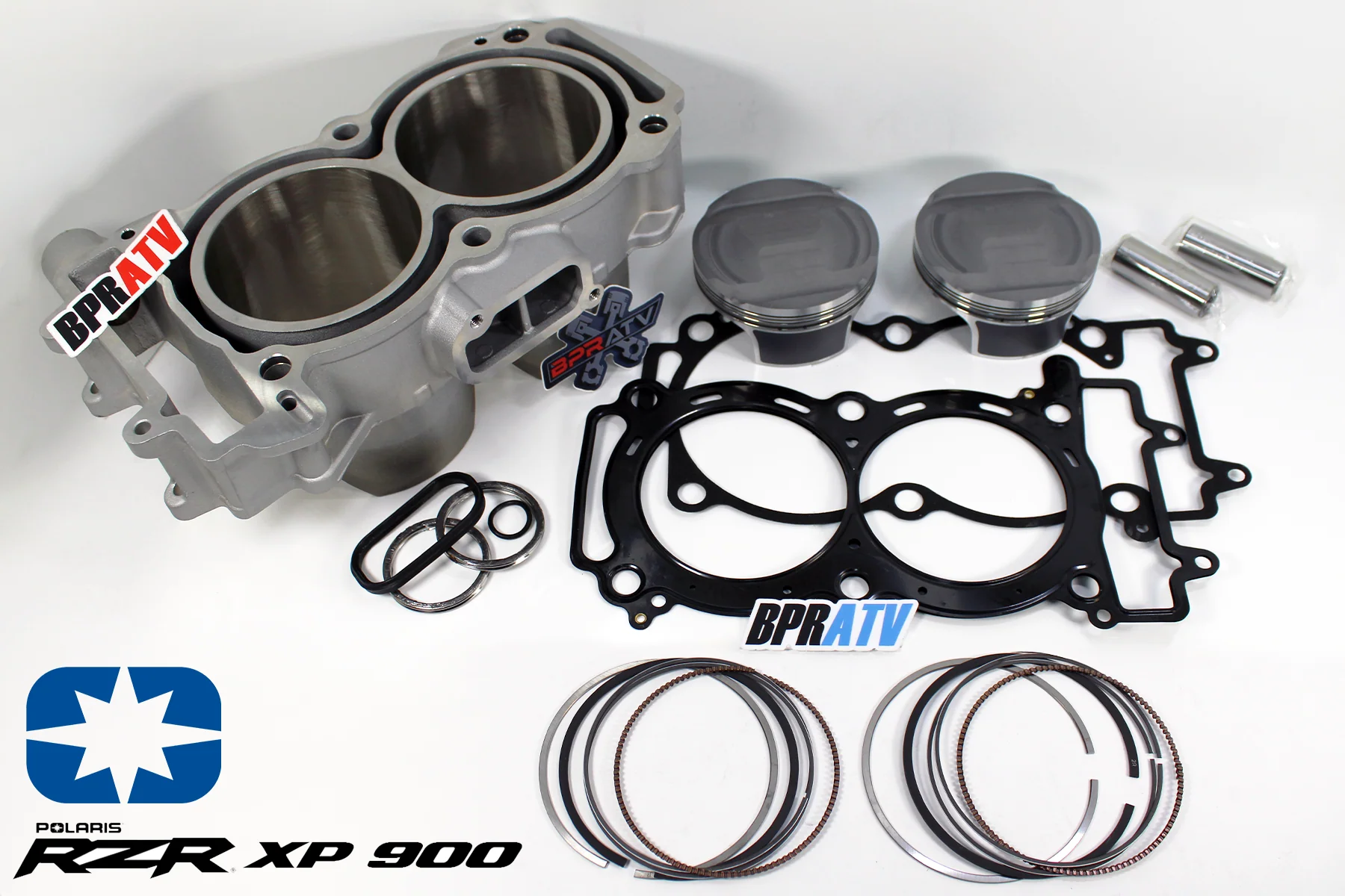 BPRATV Polaris RZR 900 XP XP 4 93mm Cylinder Pistons Top End Rebuild Kit '11-14 - Image 2