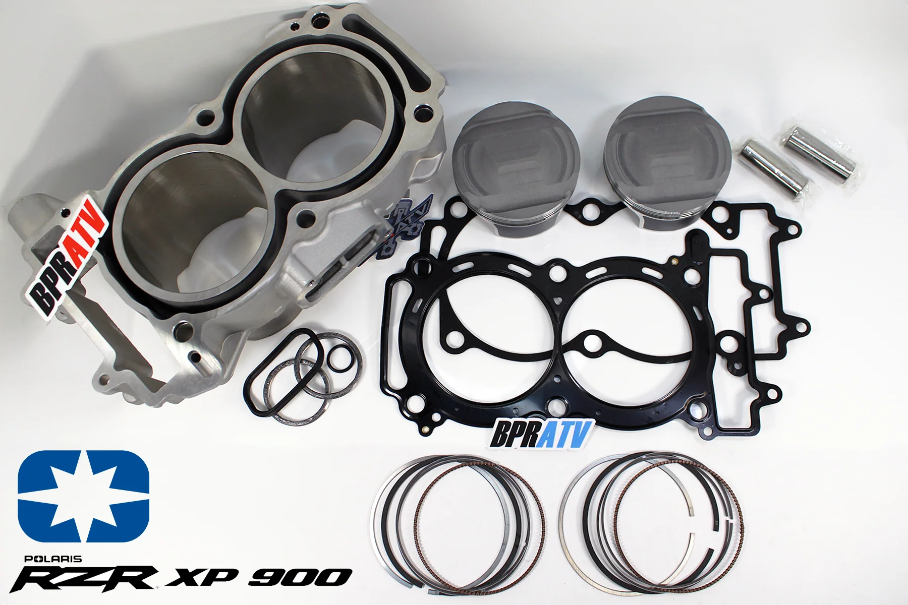 BPRATV Polaris RZR 900 XP XP 4 93mm Cylinder Pistons Top End Rebuild Kit '11-14 - Image 6
