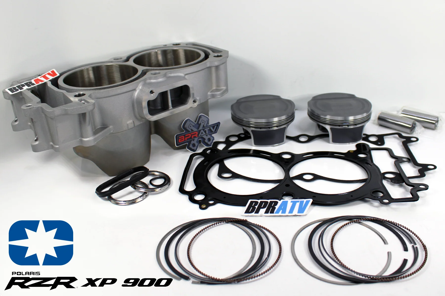 BPRATV Polaris RZR 900 XP XP 4 93mm Cylinder Pistons Top End Rebuild Kit '11-14 - Image 9