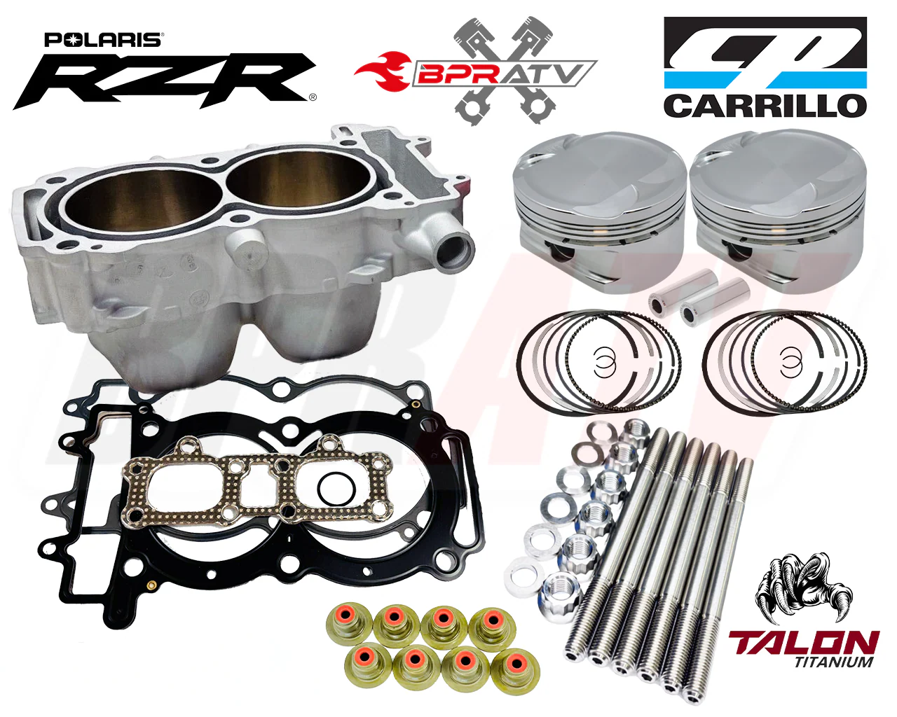 RZR XP1000 93mm Performance Engine Kit CP Pistons Cylinder Rods & Gaskets BPRATV - Image 17