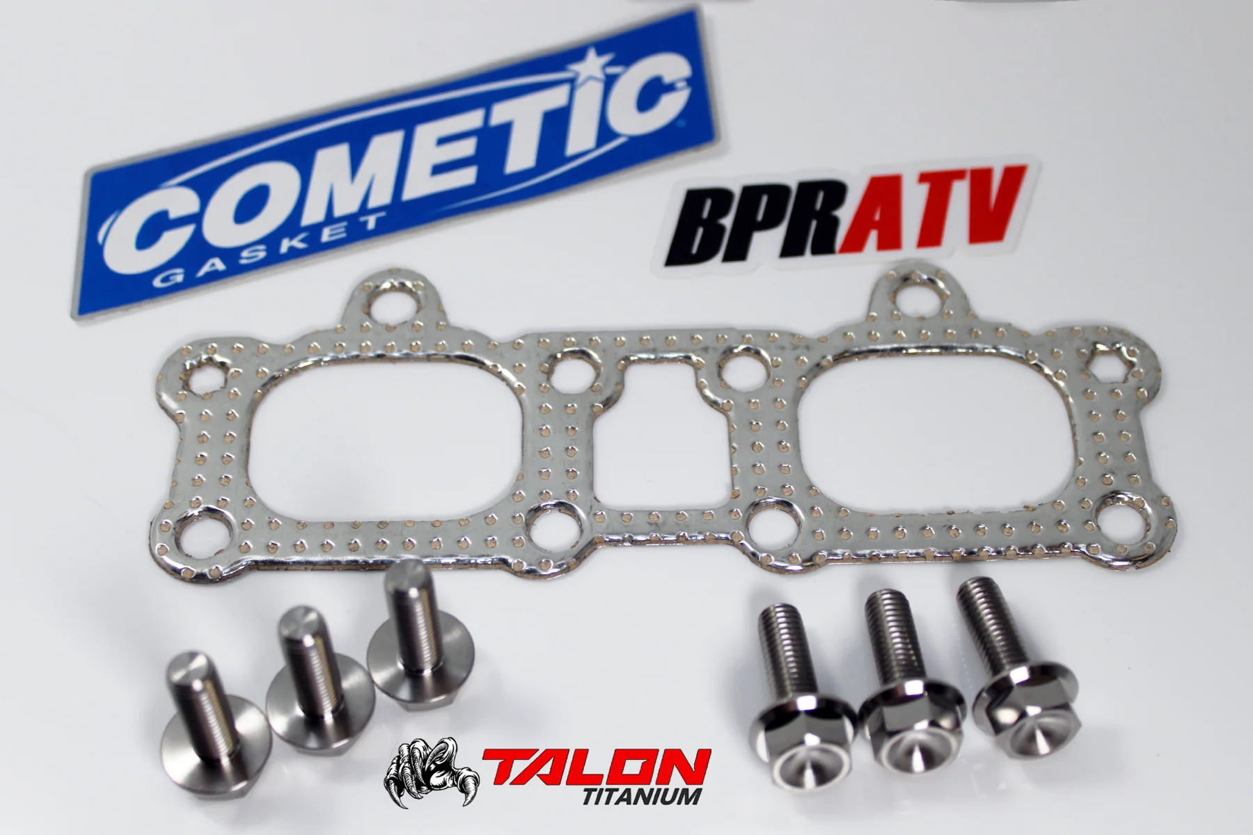 BPRATV Titanium Exhaust Manifold Bolts & Cometic Gaskets Polaris RZR RS1 XP 1000 - Image 4