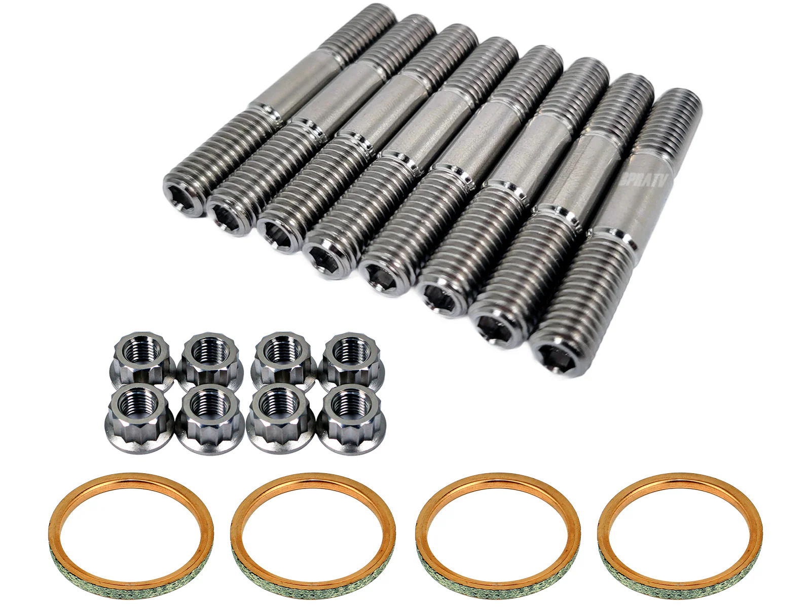 BPRATV TITANIUM Exhaust Studs Manifold Gasket Repair Kit Yamaha YZFR6 YZF R6 06+ - Image 21