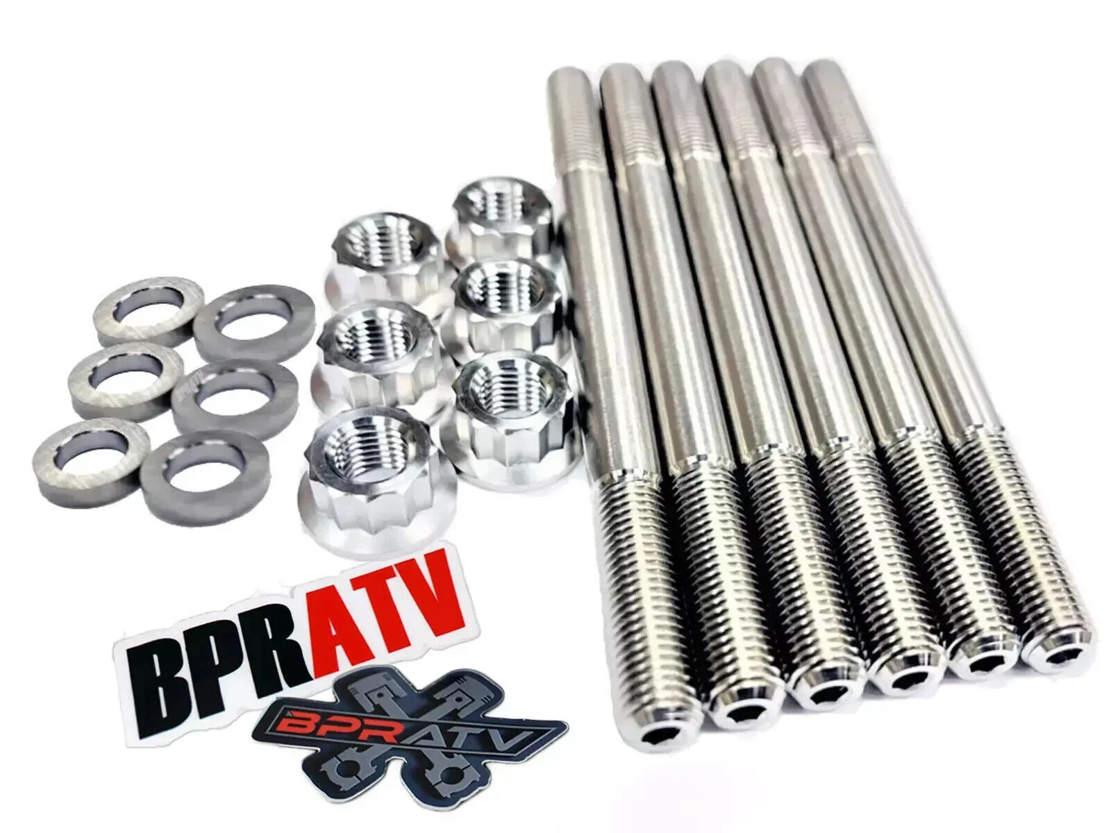 BPRATV Titanium Head & Cylinder Stud Kit Yamaha Raptor 700 Rhino Grizzly Kodiak - Image 2