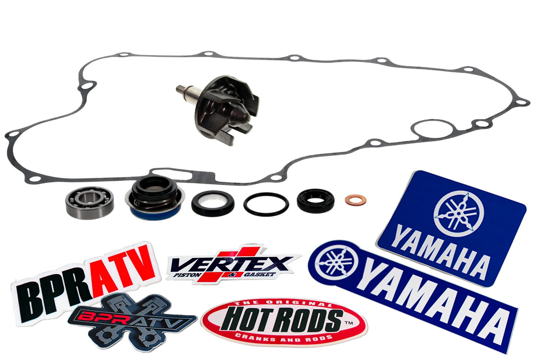 BPRATV Water Pump Rebuild Kit CNC Billet Impeller YFZ450R YFZ 450R/X Seal Gasket