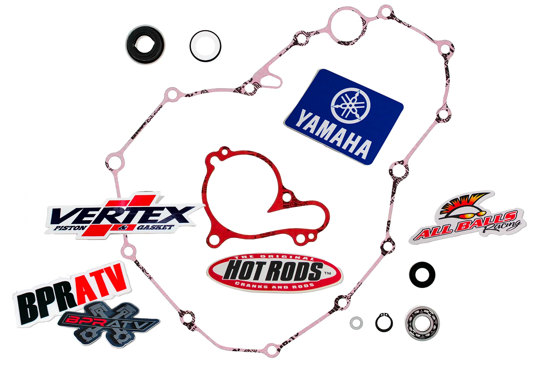 BPRATV Water Pump Rebuild Kit CNC Billet Impeller YFZ450R YFZ 450R/X Seal Gasket - Image 13